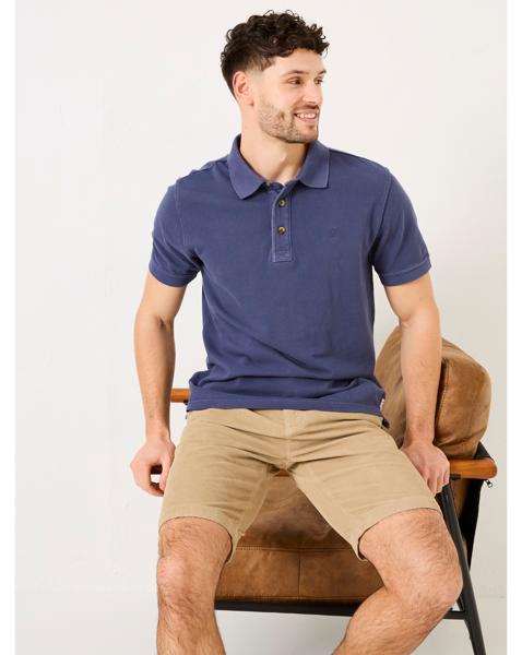 Fatface Pique Polo - Denim Blue
