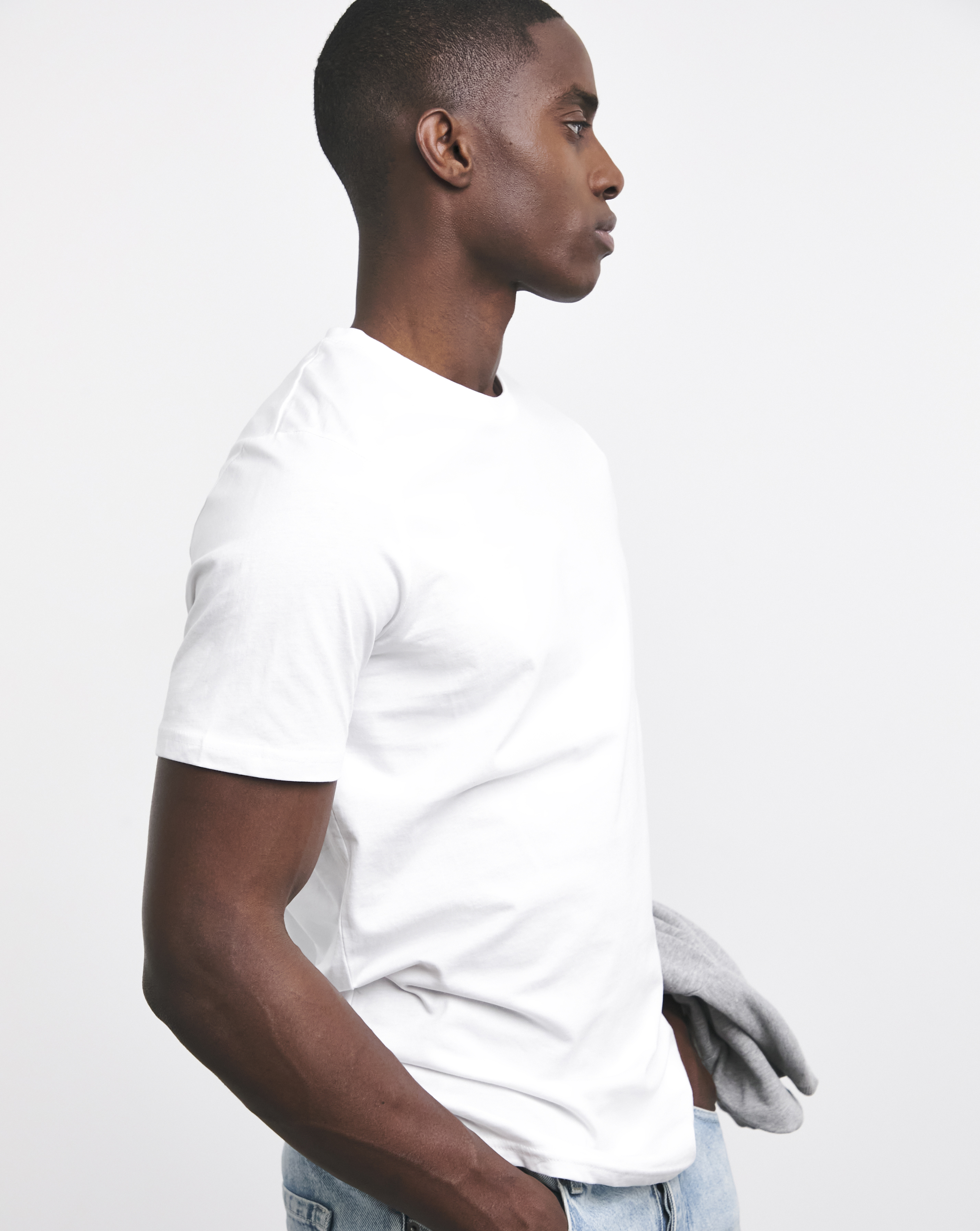 Pure Cotton Crew Neck T-Shirt Long
