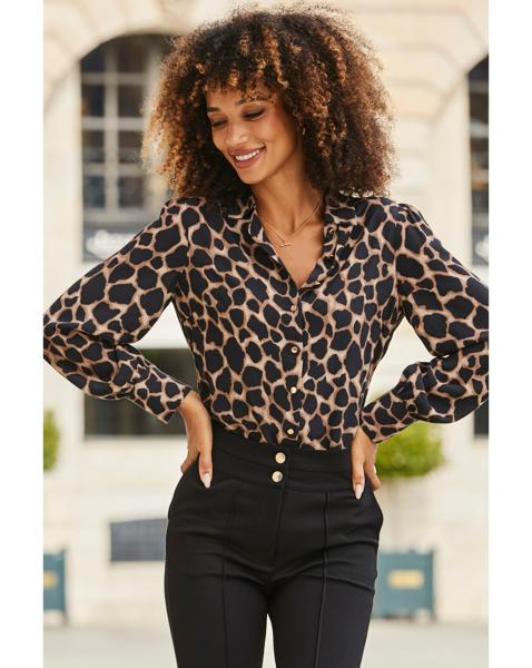 Sosandar Moroccan Blouson Sleeve Shirt