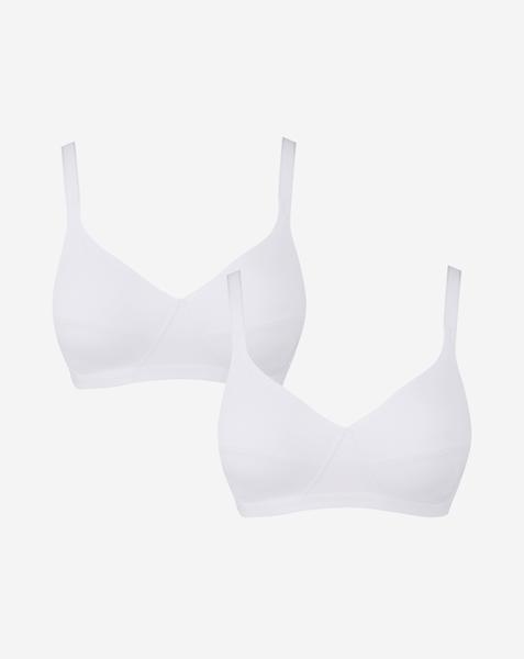 Playtex Essentials 2Pack Bras Wht/Wht - White/White
