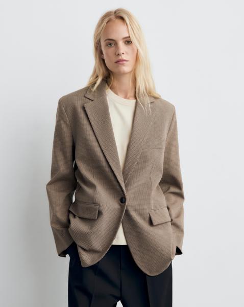 Mango Check Blazer