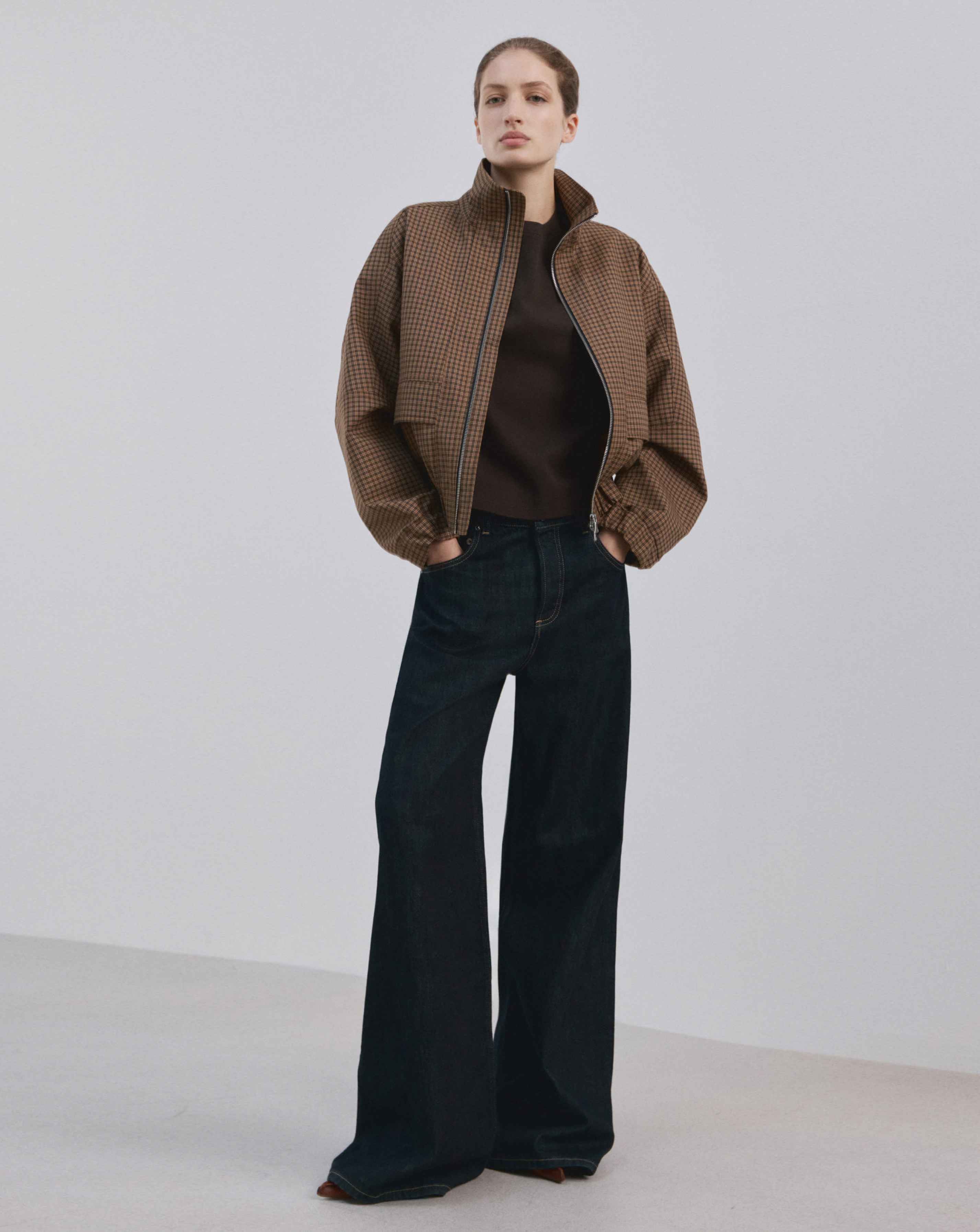 Mango Short Sleeved Cotton T-Shirt Dark Brown - Mango - SizeXXL