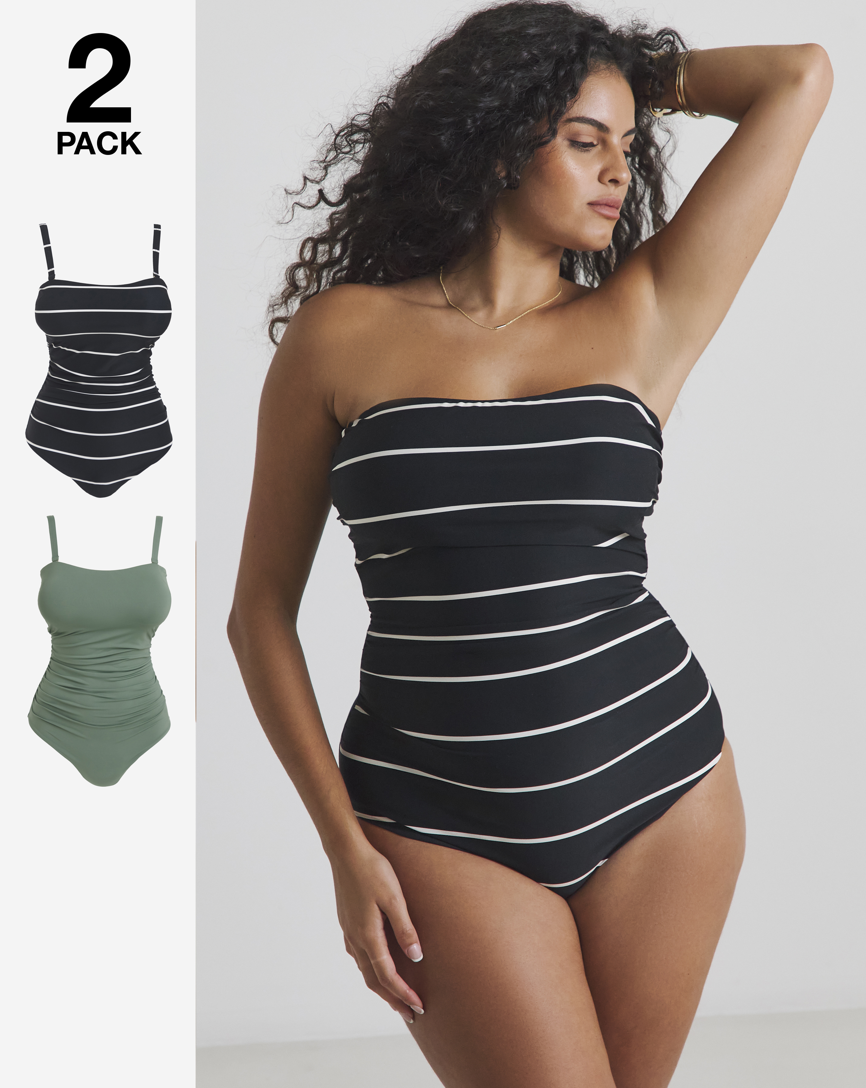 Magisculpt 2 Pack Bandeau Swimsuits