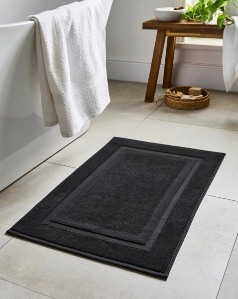 Egyptian Cotton Bath Mat - Black