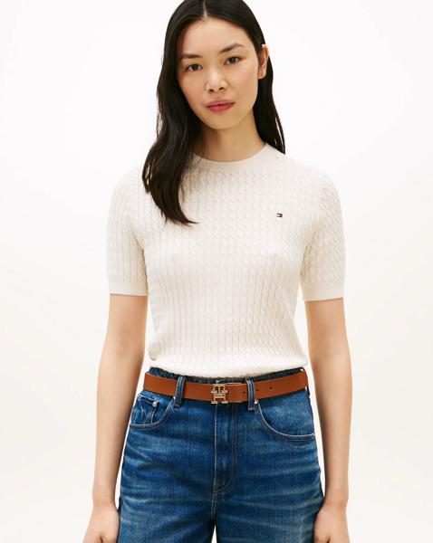 Tommy Hilfiger Cable Knit SS Sweat