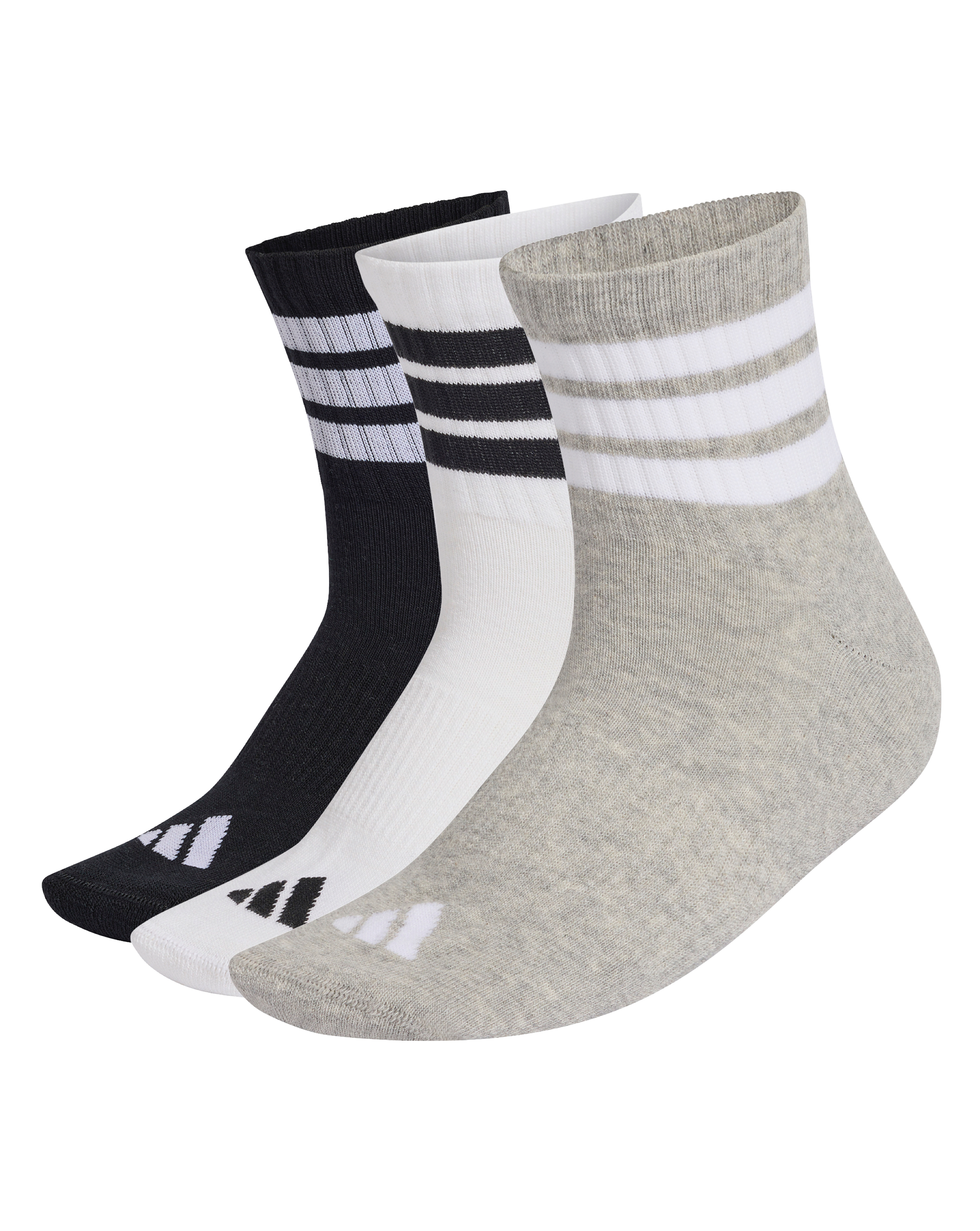 New In - adidas 3 Stripes Essentials 3pk Socks
