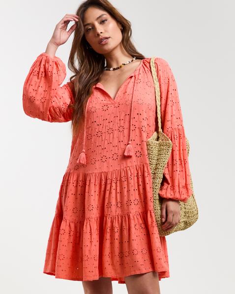 Beach to Broderie Mini Dress