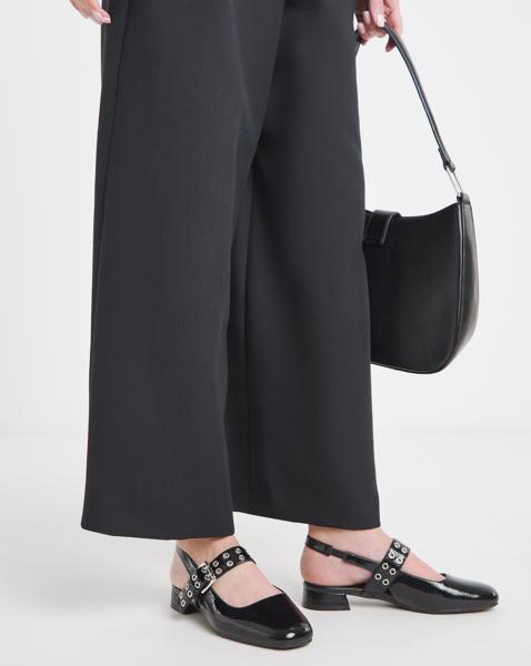 Slingback Eyelet Mary Jane Wide