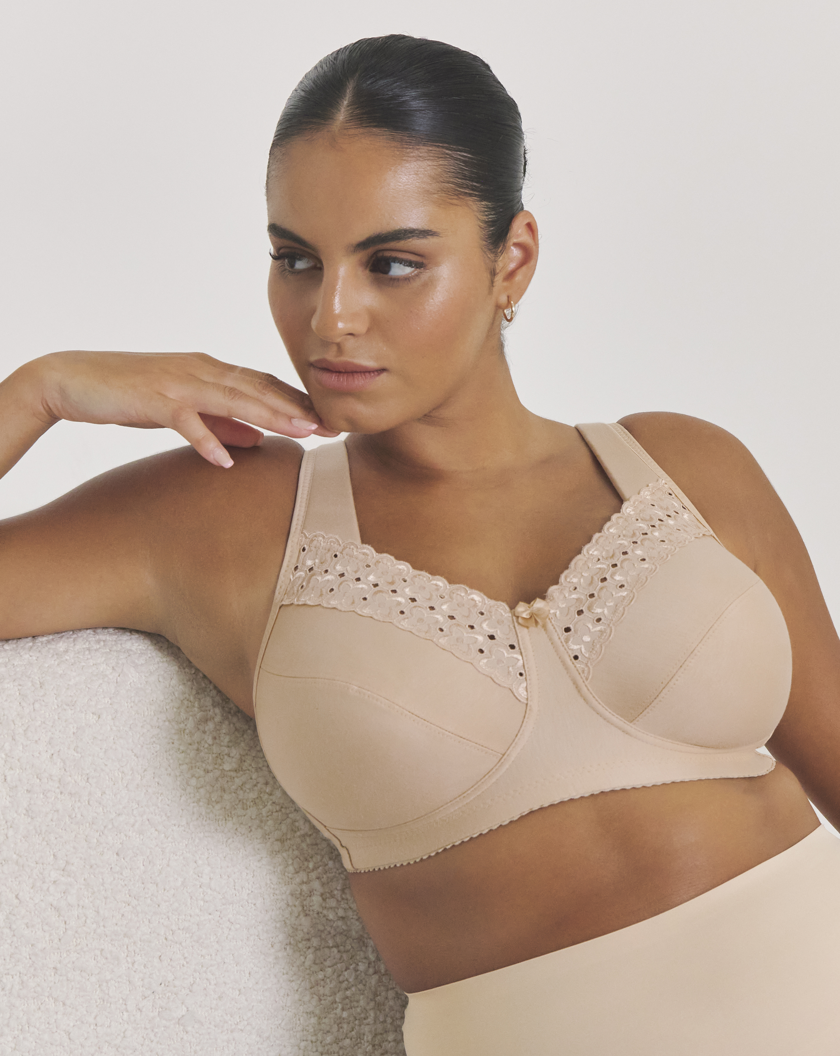 Miss Mary Of Sweden Women's Skin Tone Miss Mary Broderie Anglaise Bra Skintone 40C