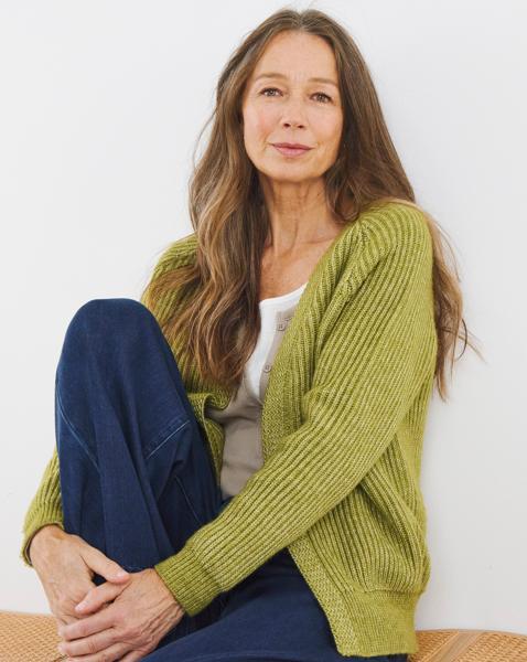 RIBBED ETE CARDIGAN