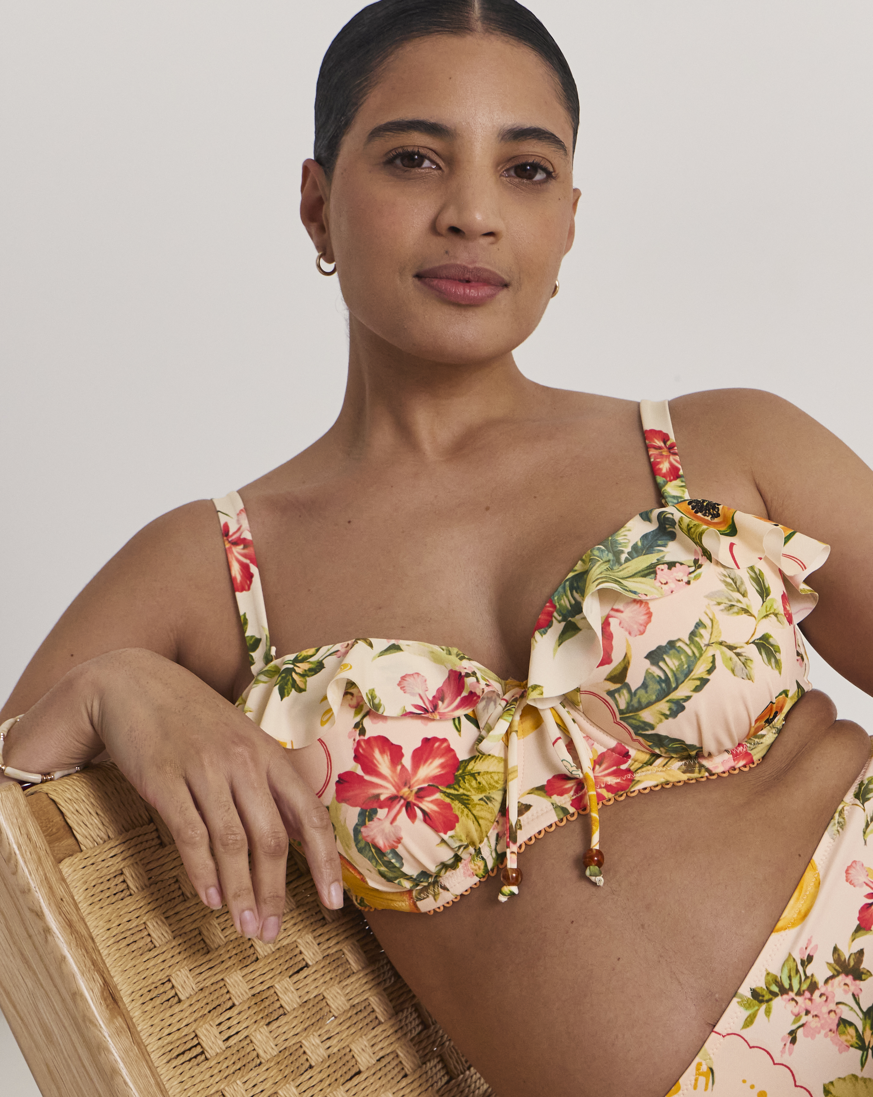 Frill Bandeau Bikini Top