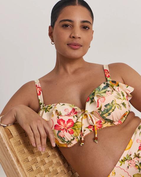 Frill Bandeau Bikini Top