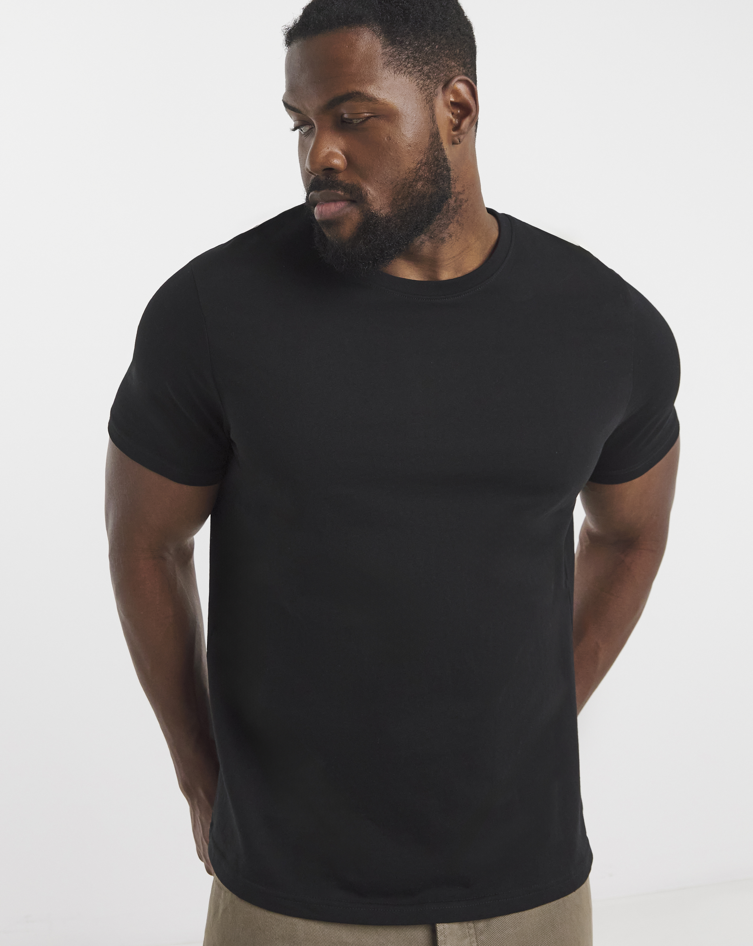 Pure Cotton Crew Neck T-Shirt