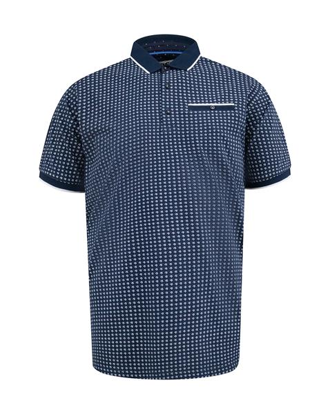 New In - D555 Coventry Ao Print Polo Jacquard
