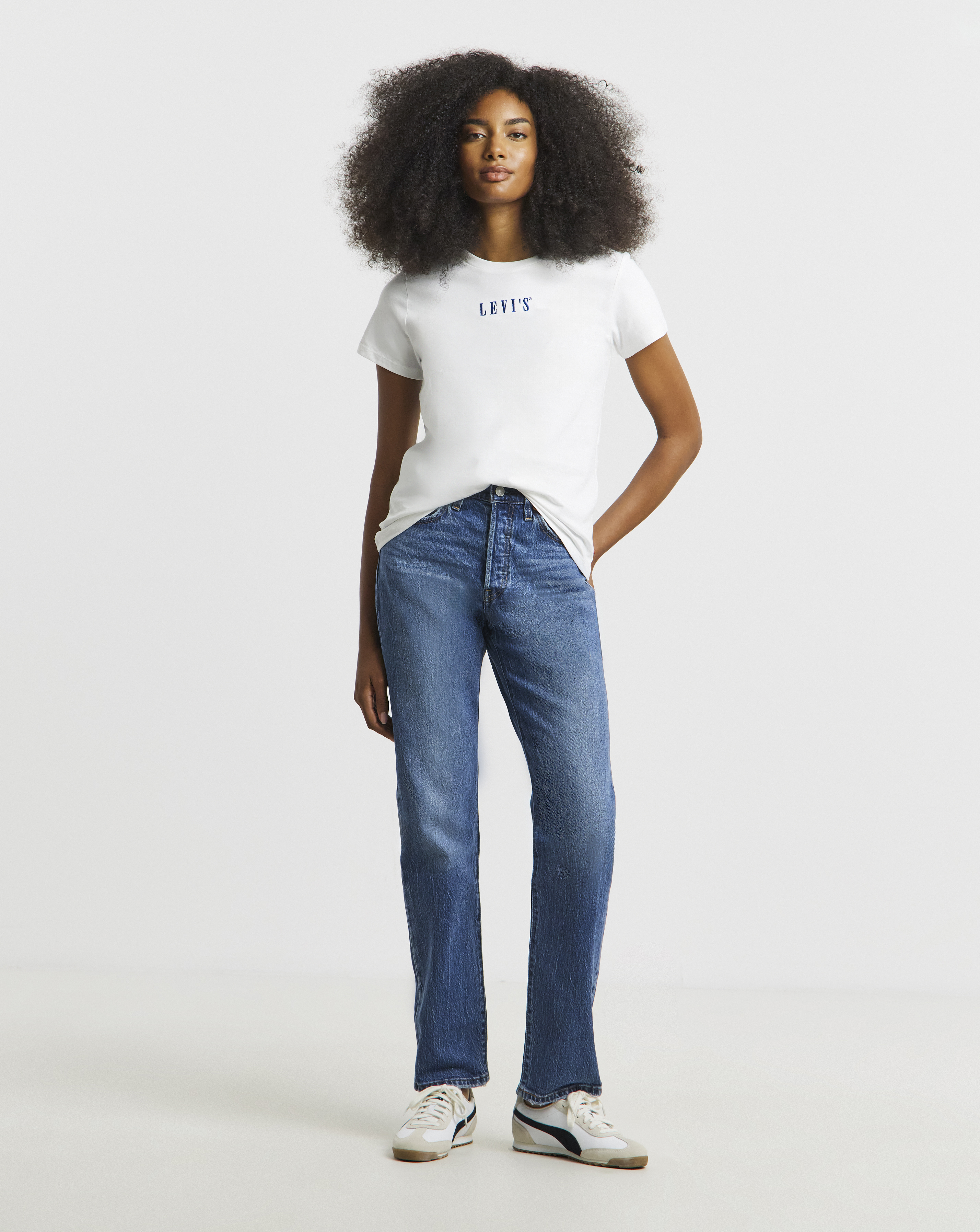 Levi's Women's Mid Wash 501 Original Jeans Us Size 20/30 - Uk 24/30