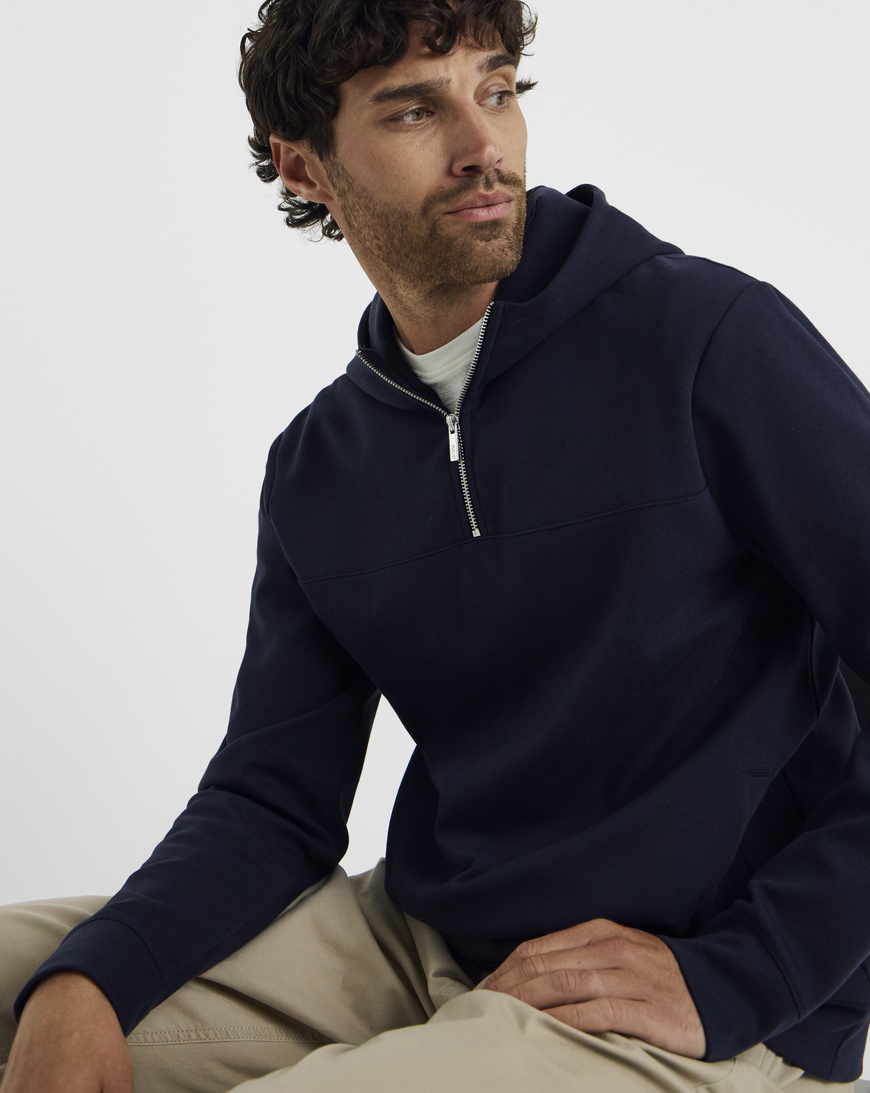 Folio Interlock 1/4 Zip Hoodie