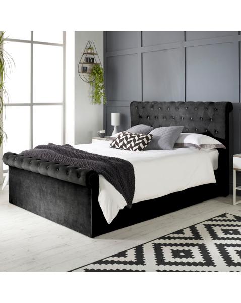 Aspire Chesterfld Side Ottoman Bed