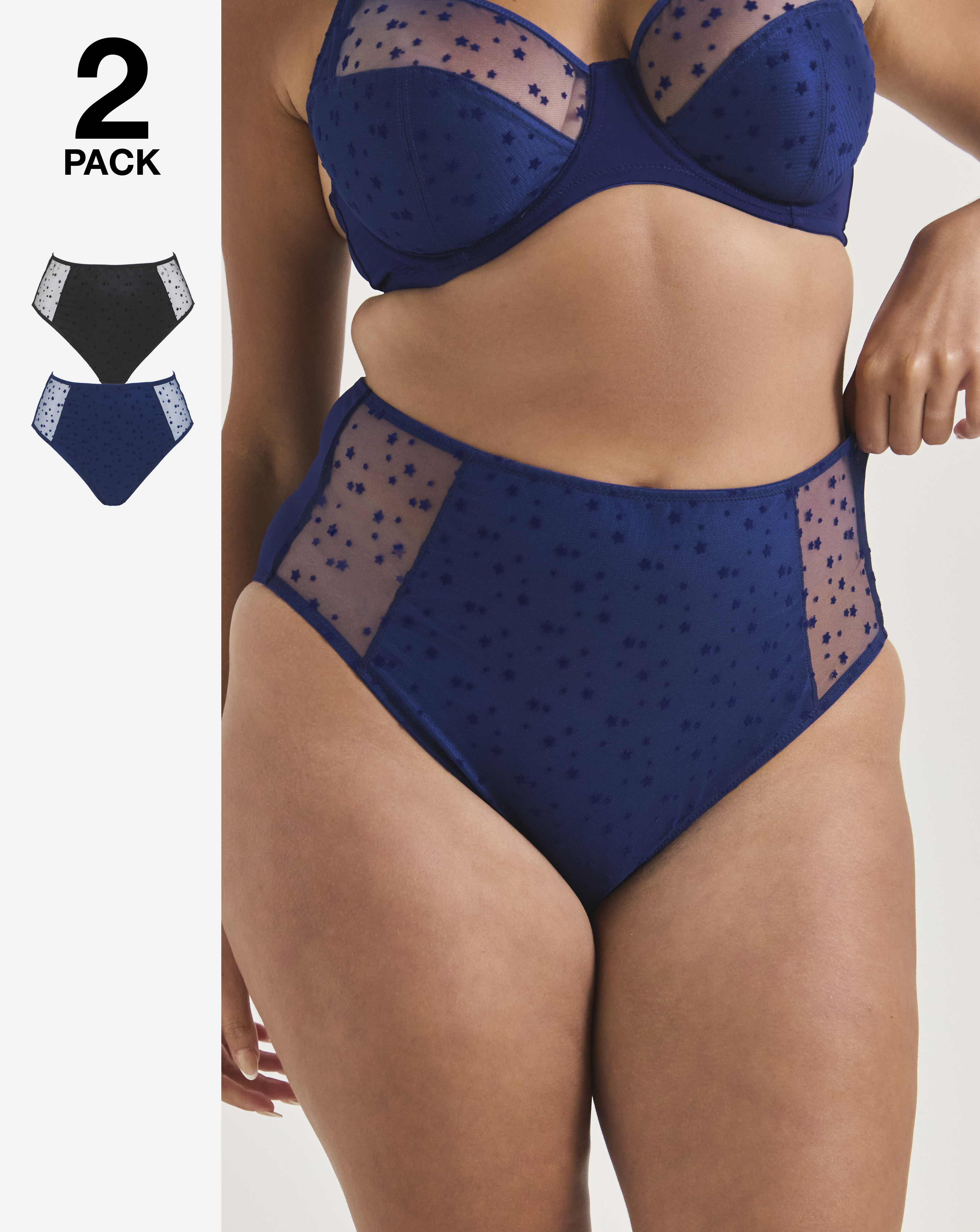 2 Pack Hannah Full Fit Knickers