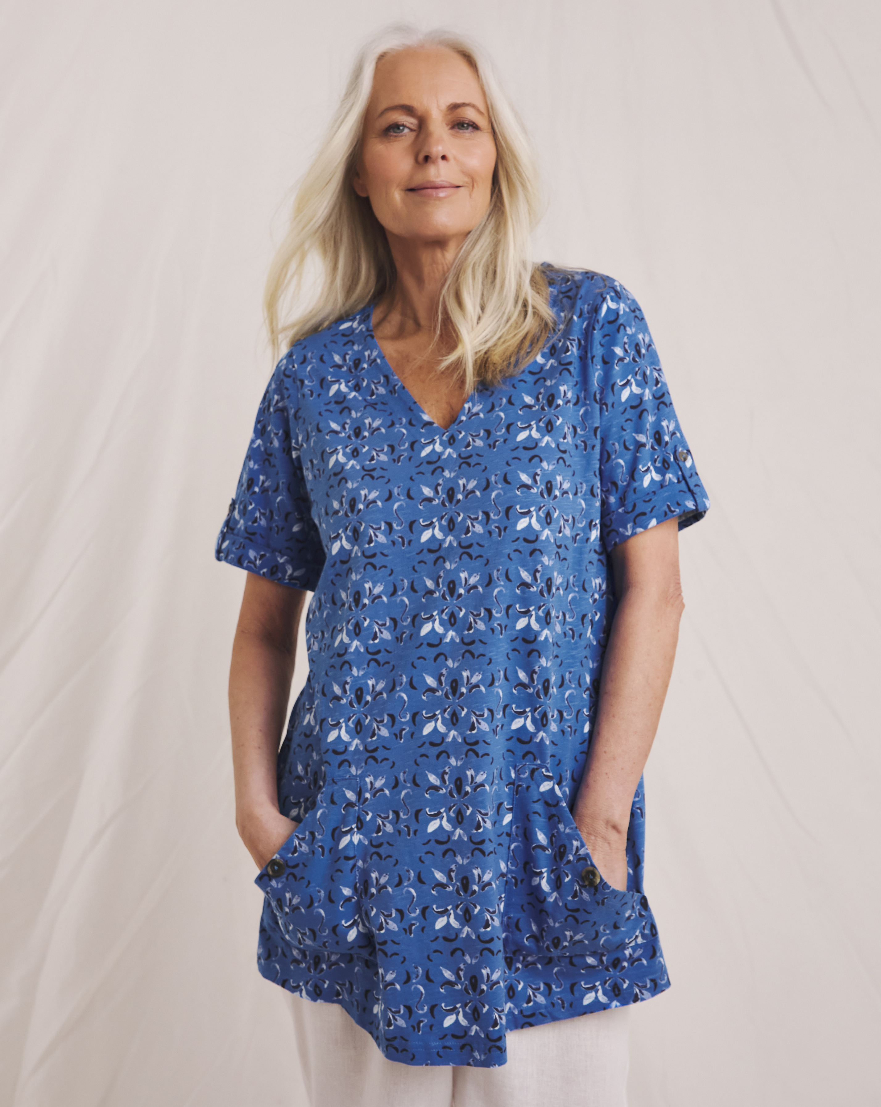 Julipa Pure Cotton Pocket Tunic