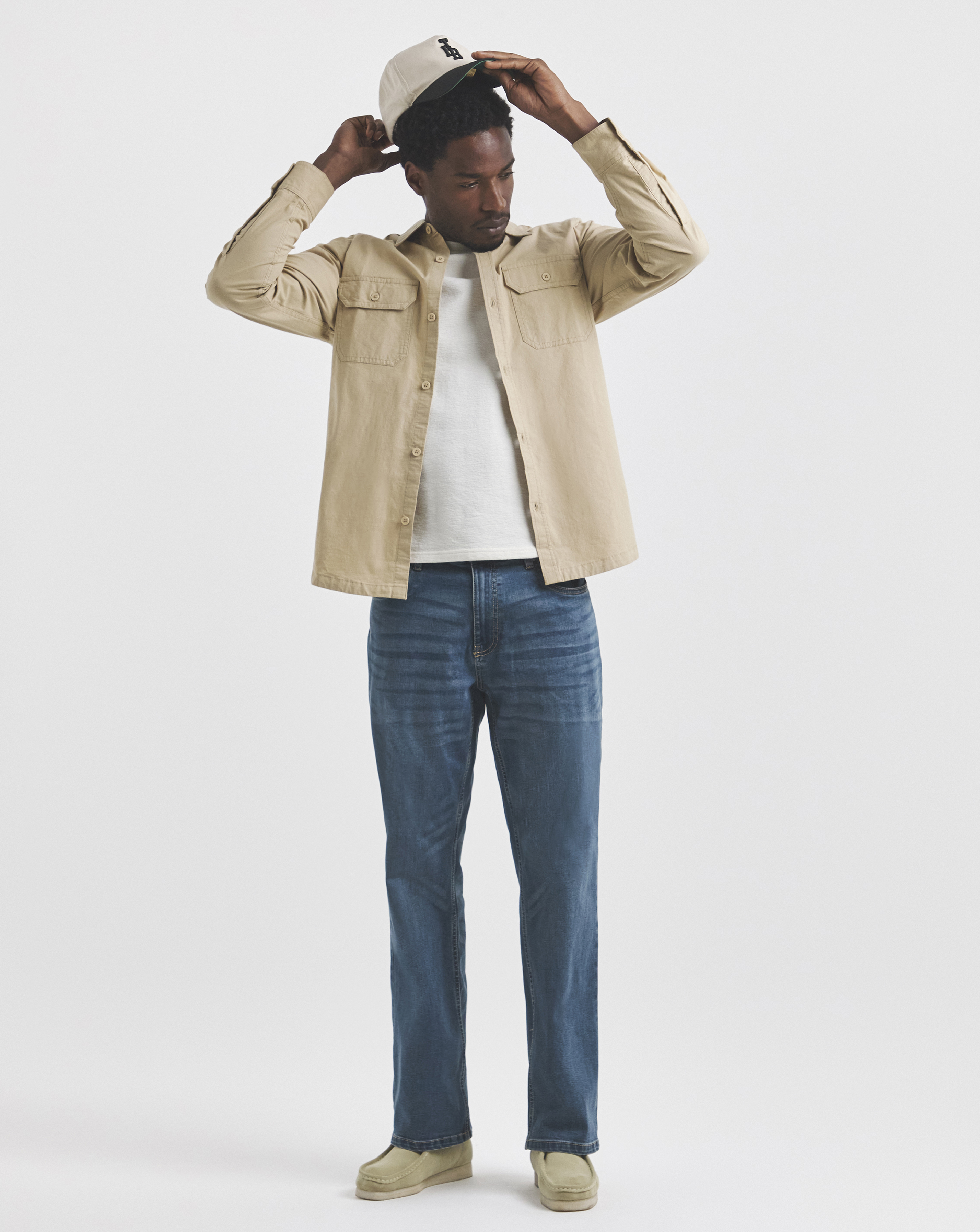 Union Loose Fit Stretch Jeans Mid Wash | JD Williams