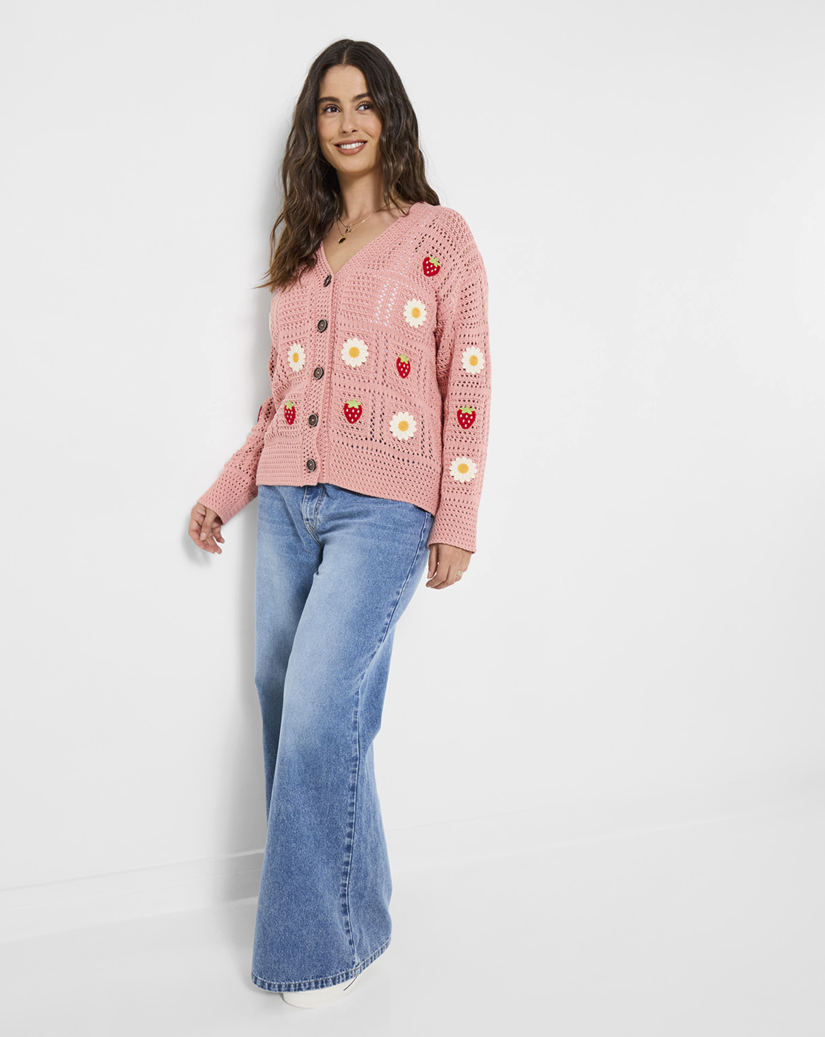JB Emilia Embroidered Cardigan