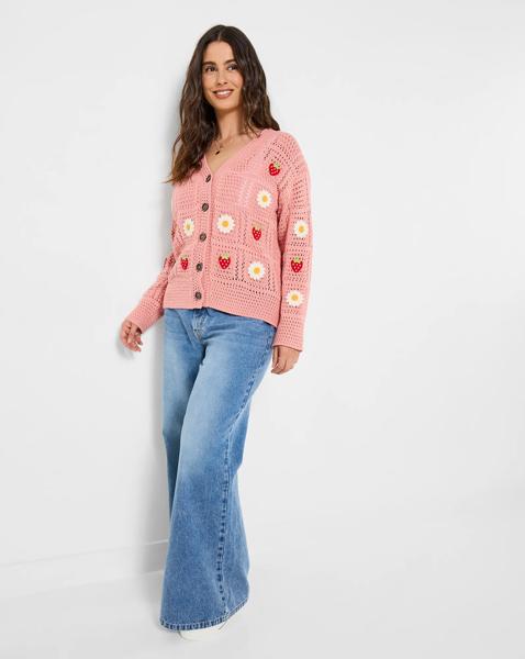 JB Emilia Embroidered Cardigan