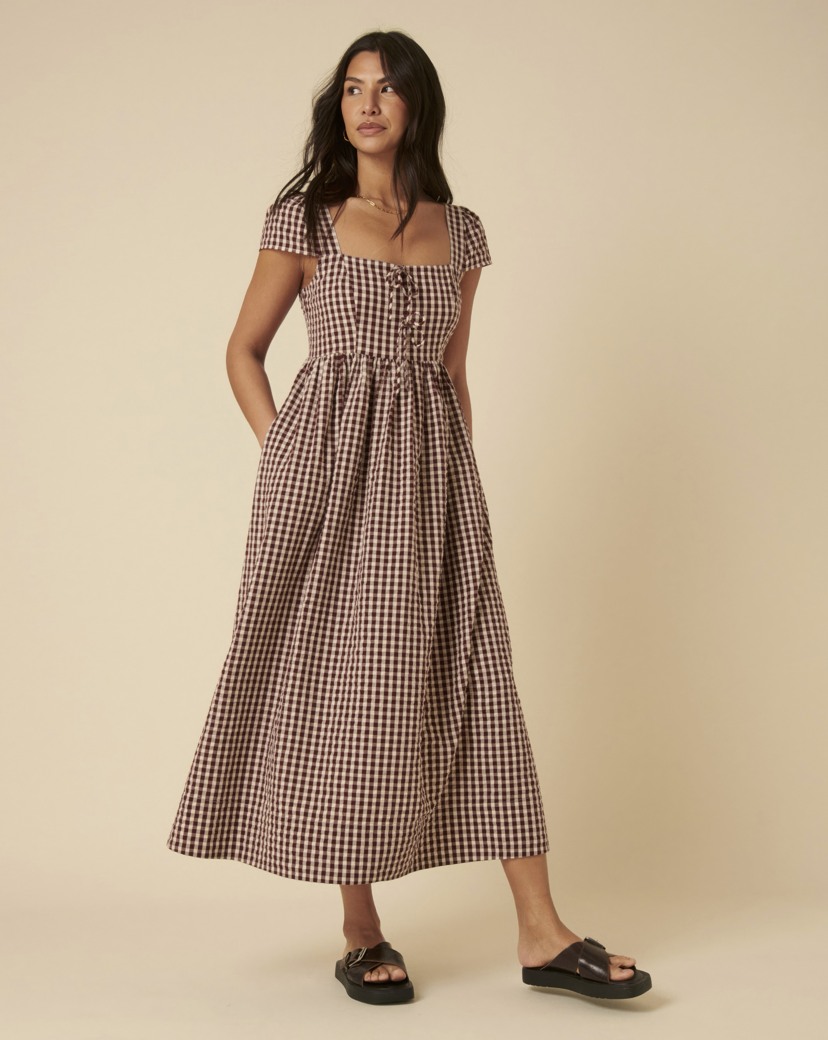 Nobodys Child Seersucker Check Dress