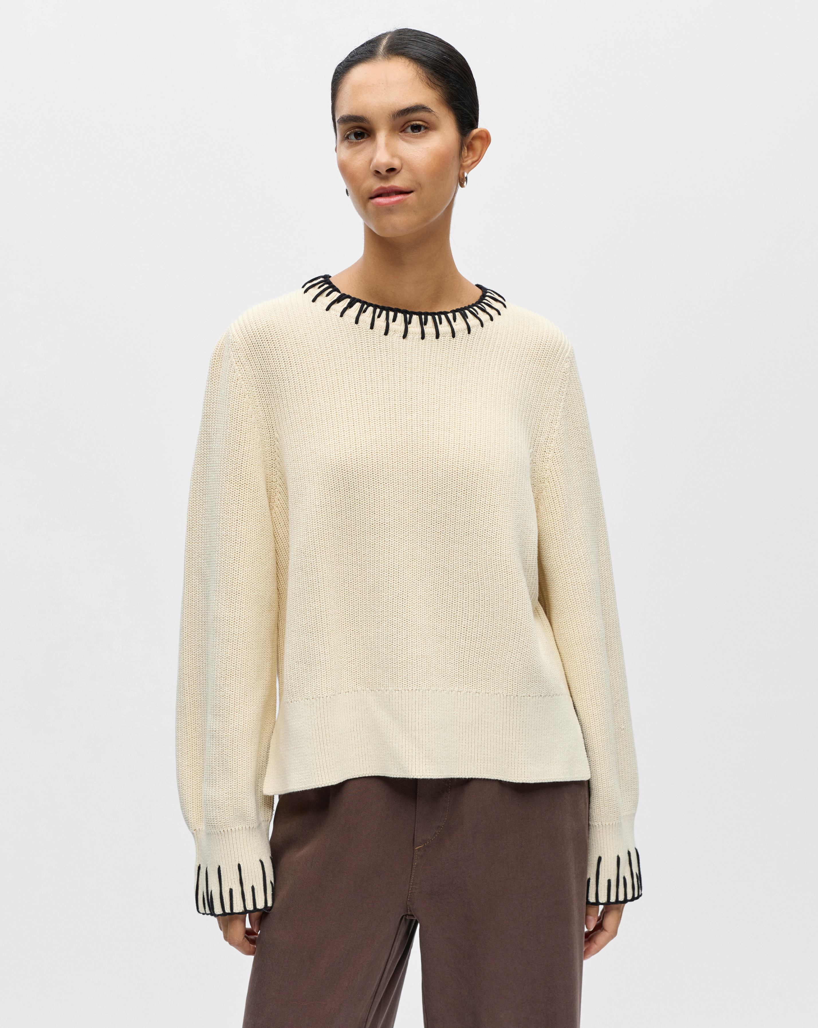 Object Cream Pullover Knit Jumper - 3XL
