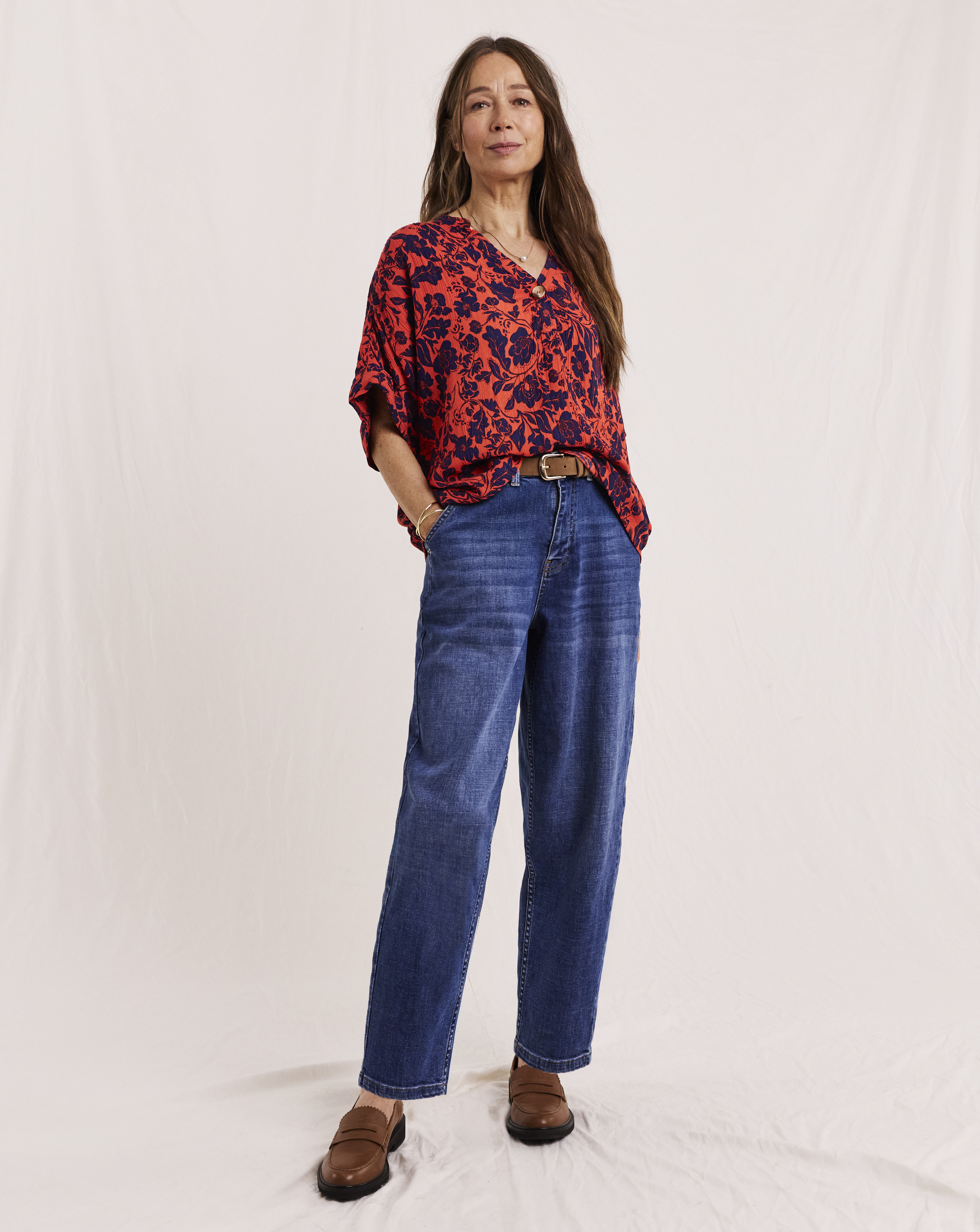 Julipa Crinkle Short Sleeve Top