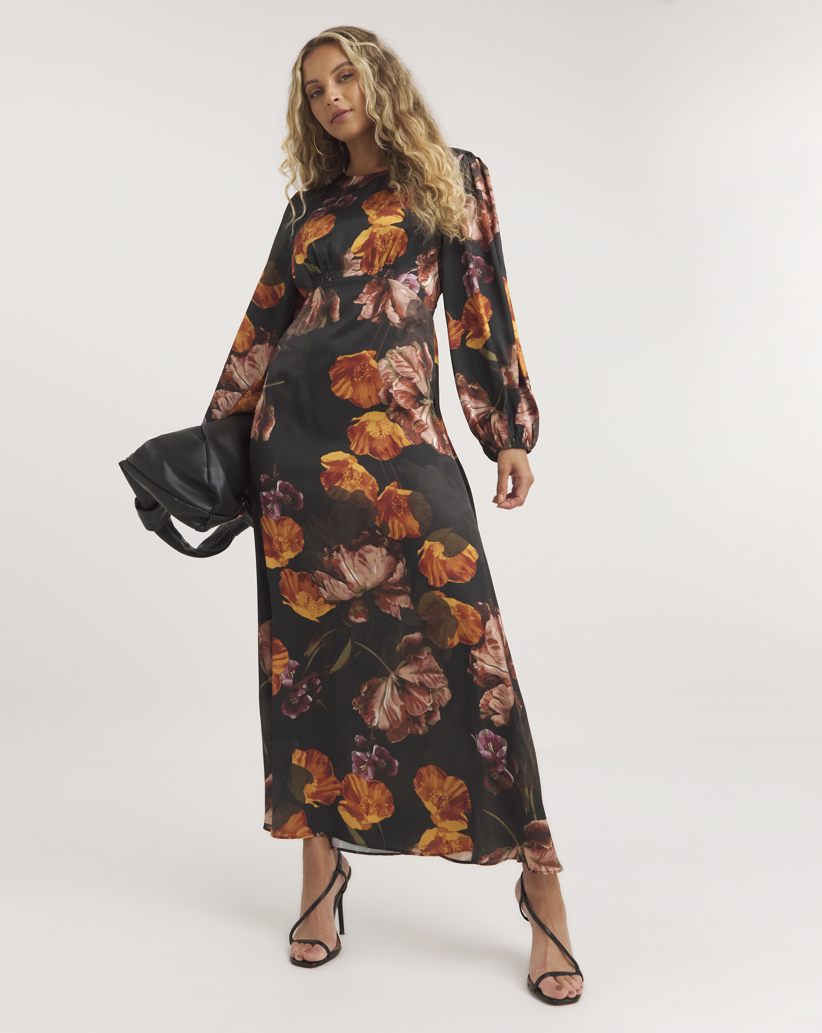 Joanna Hope Satin Maxi Dress