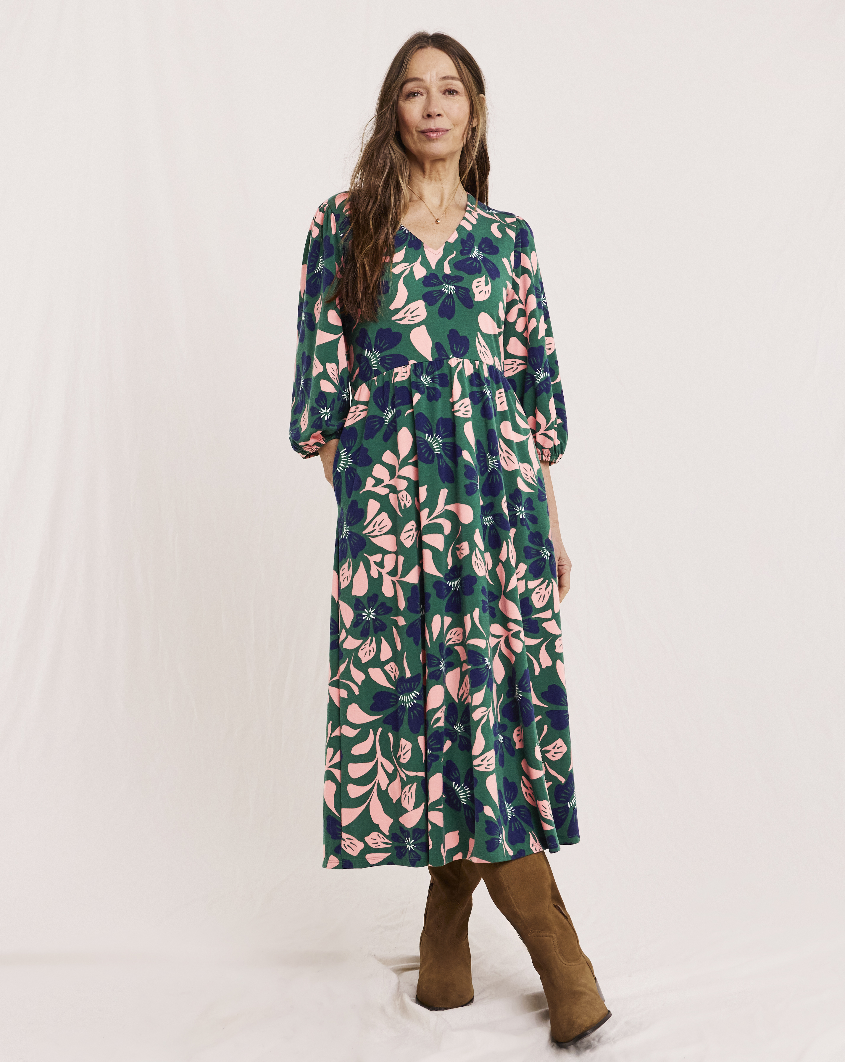 Julipa Printed Jersey Midi Dress