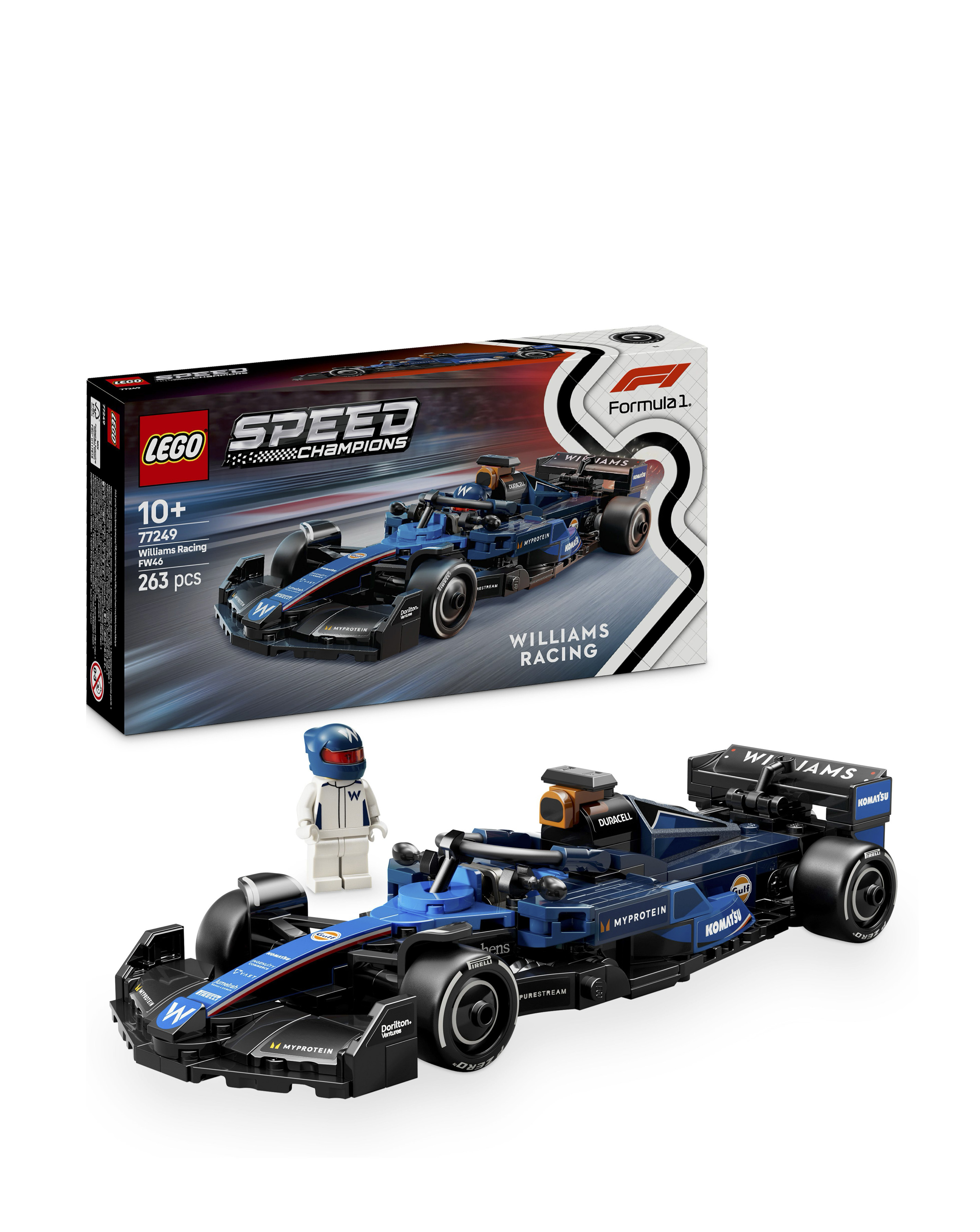 Lego Boys Speed Champions 77249 Williams Racing Fw46 F1 Race Car Multi - Image 17