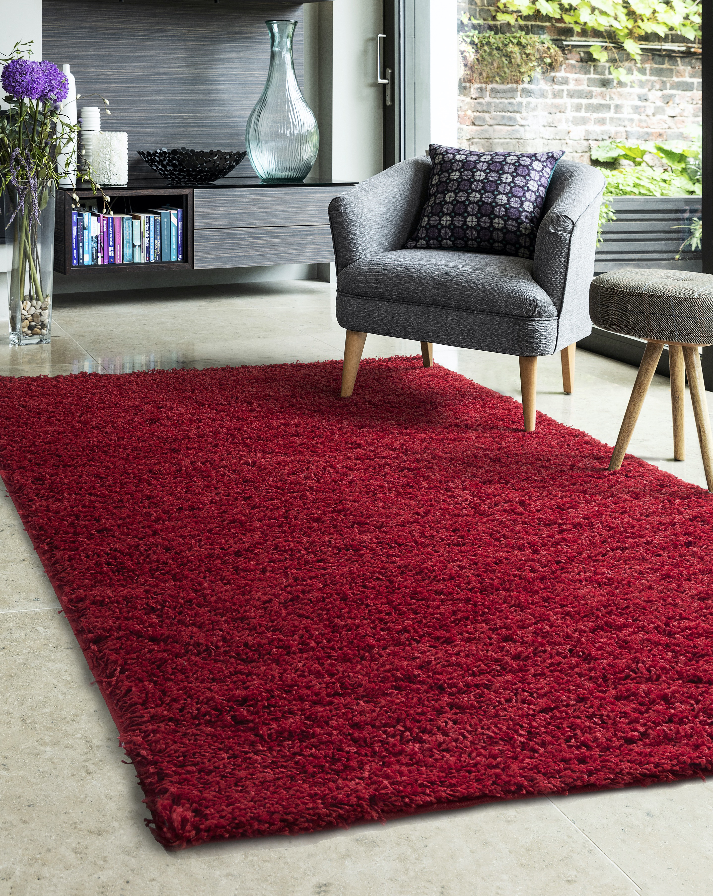 Homemaker - Men's Shaggy Rug - Red - 80x150