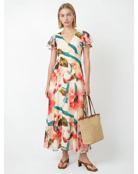 New In - Lovedrobe Floral Print Midaxi Dress