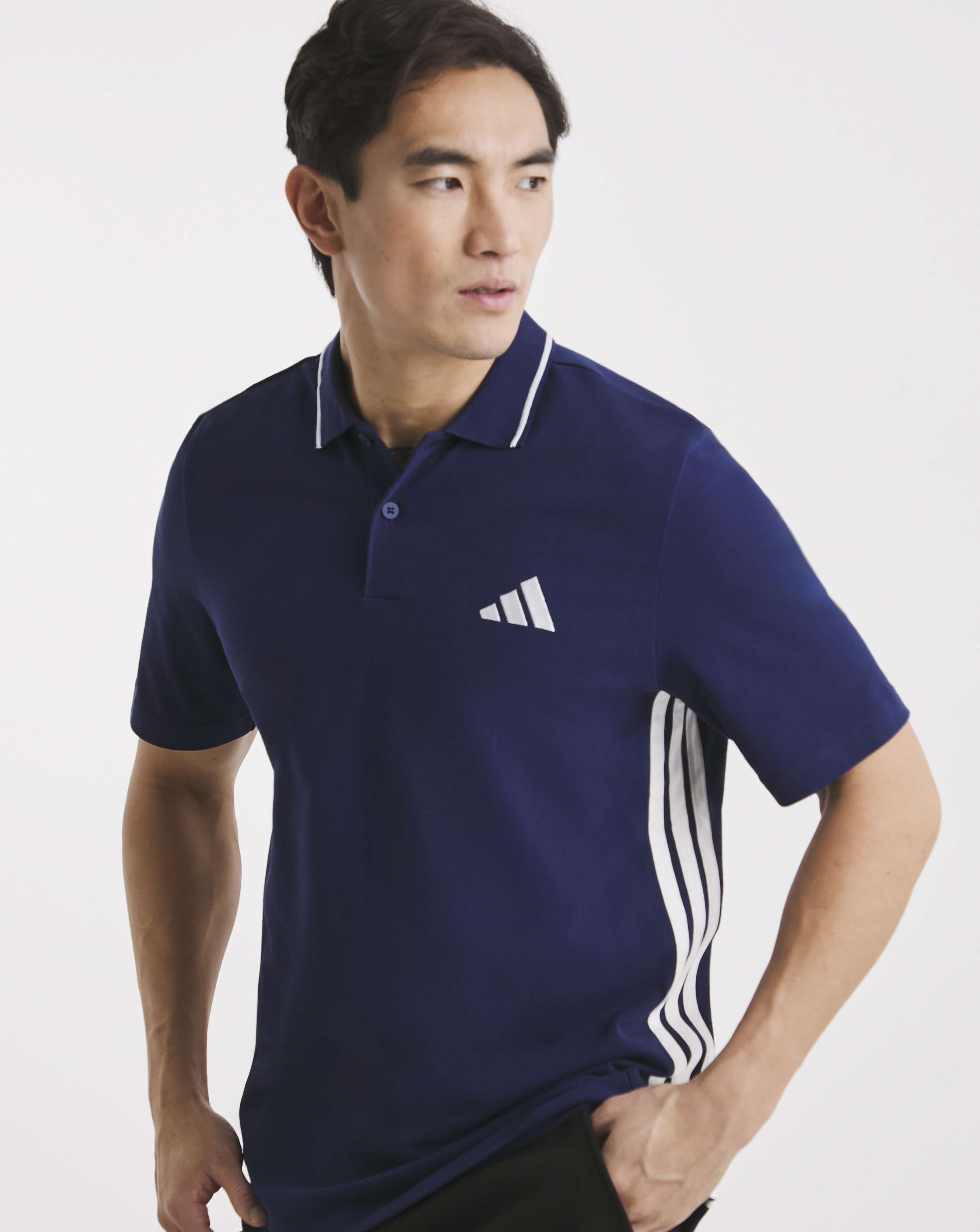 adidas 3 Stripes Pique Polo