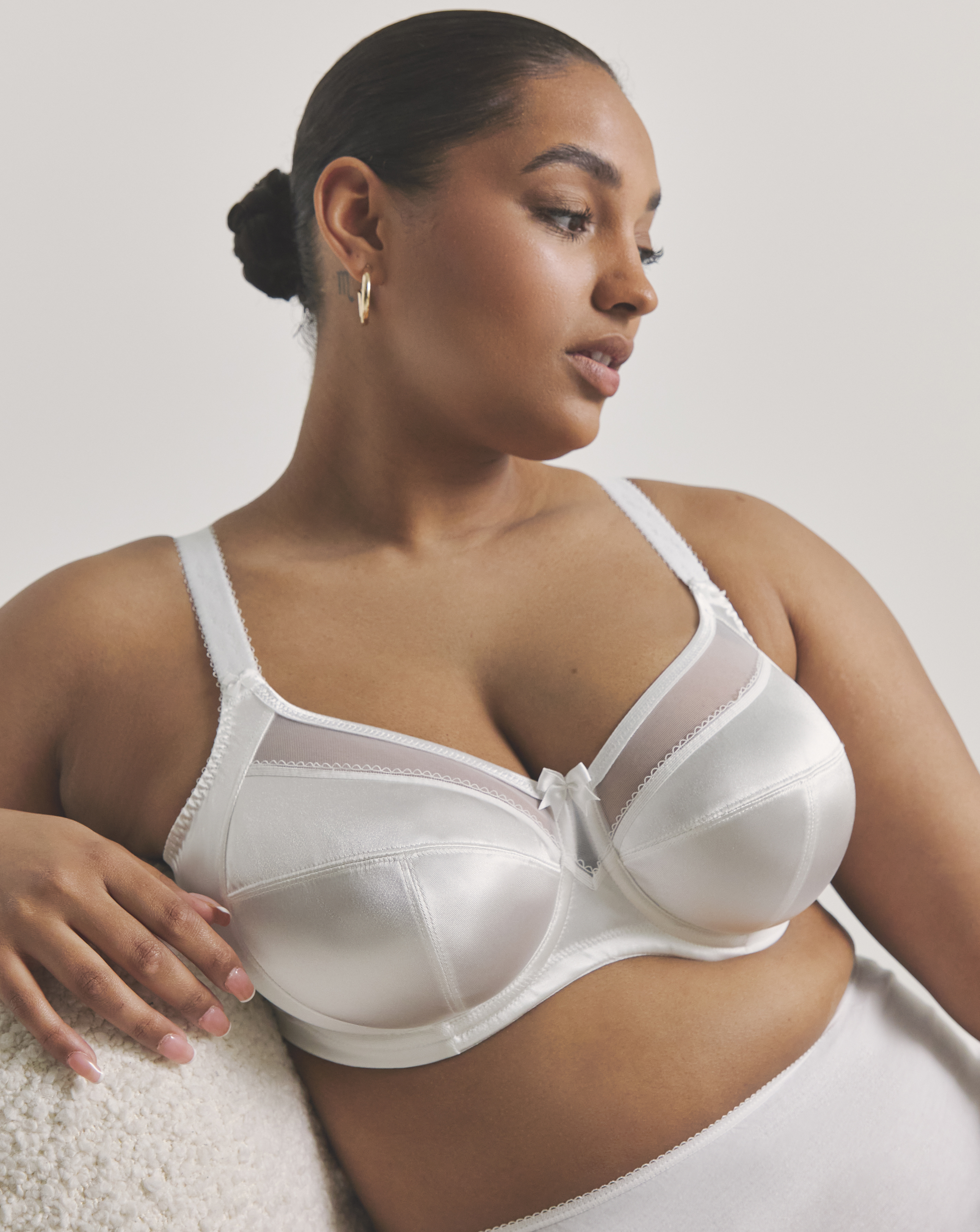Goddess Keira Full Cup Wired Bra White