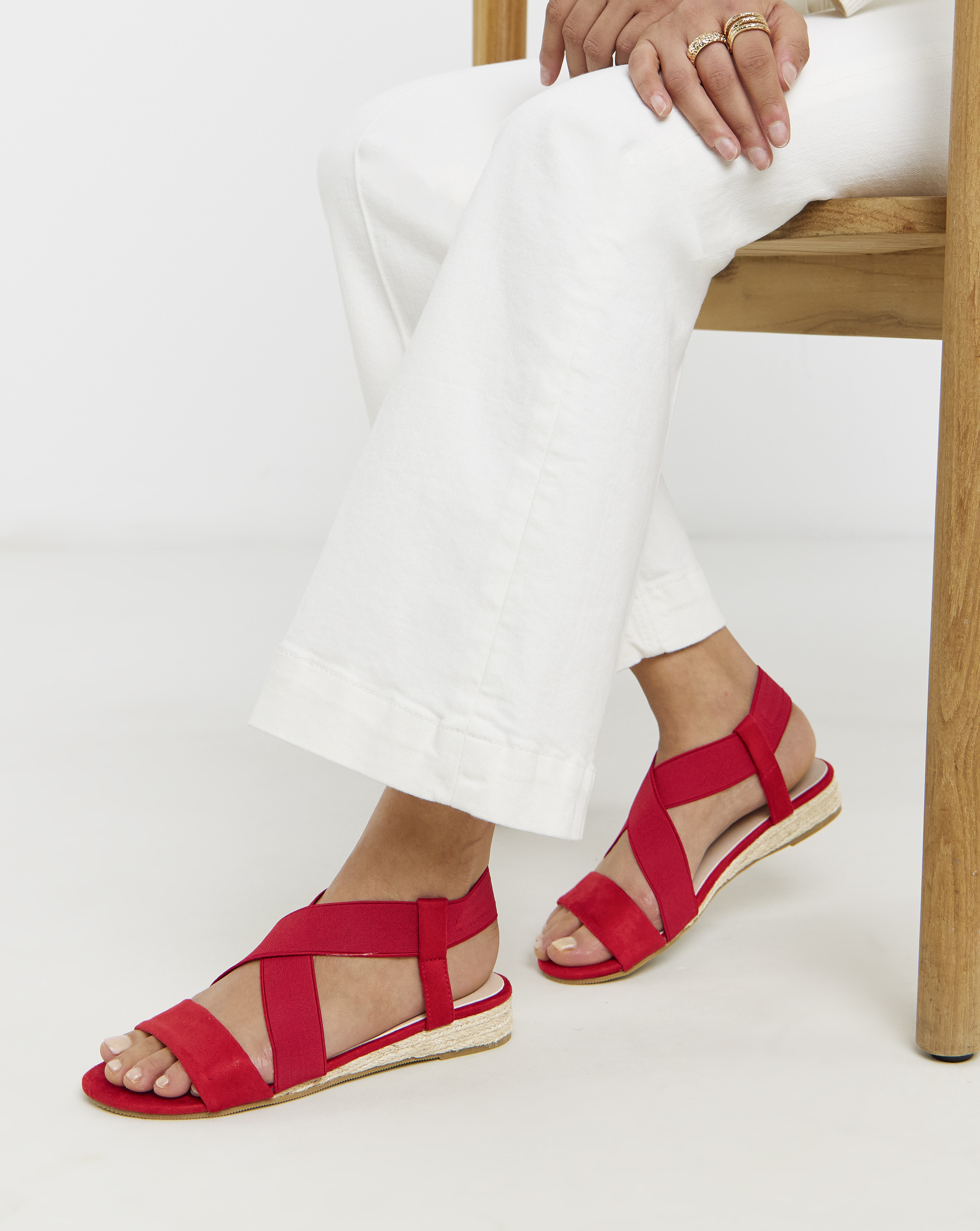 Low Wedge Espadrilles Ex Wide