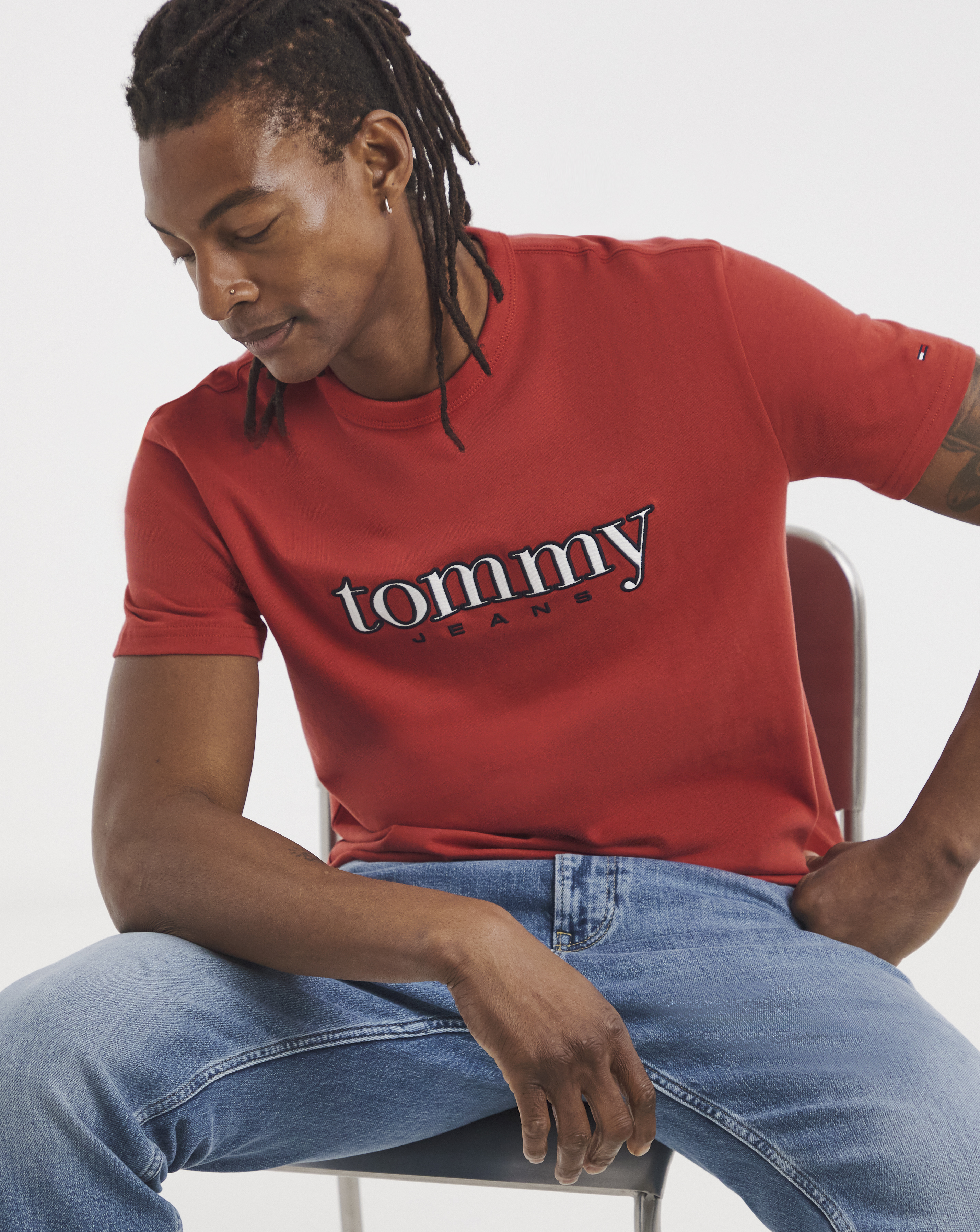 Tommy Jeans Graphic T-Shirt - Red