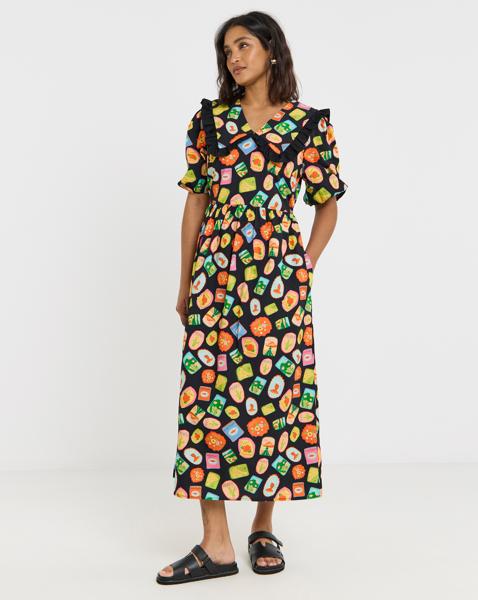 Twisted Wunder Collared Midaxi Dress