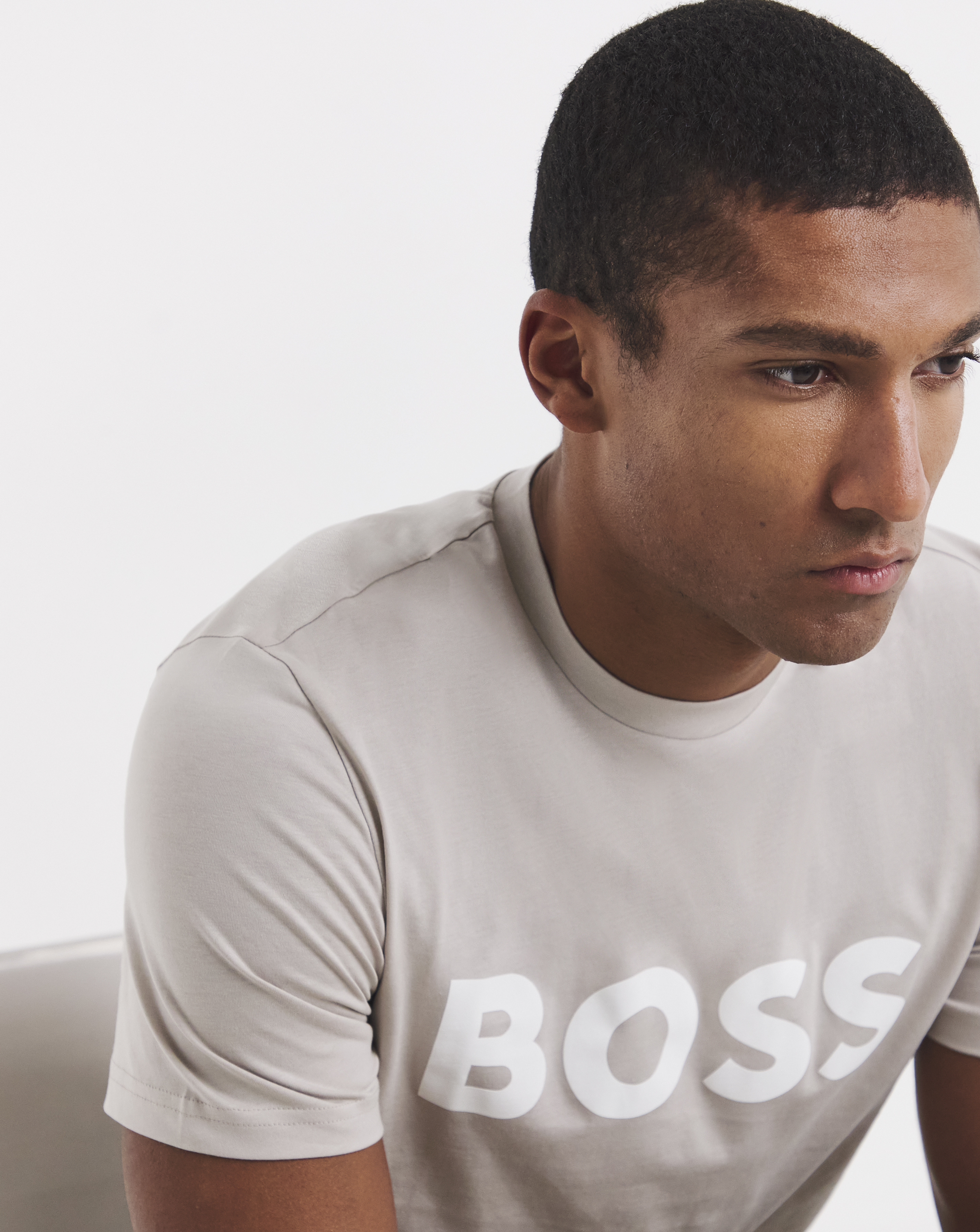 BOSS Classic Logo T-Shirt - Grey