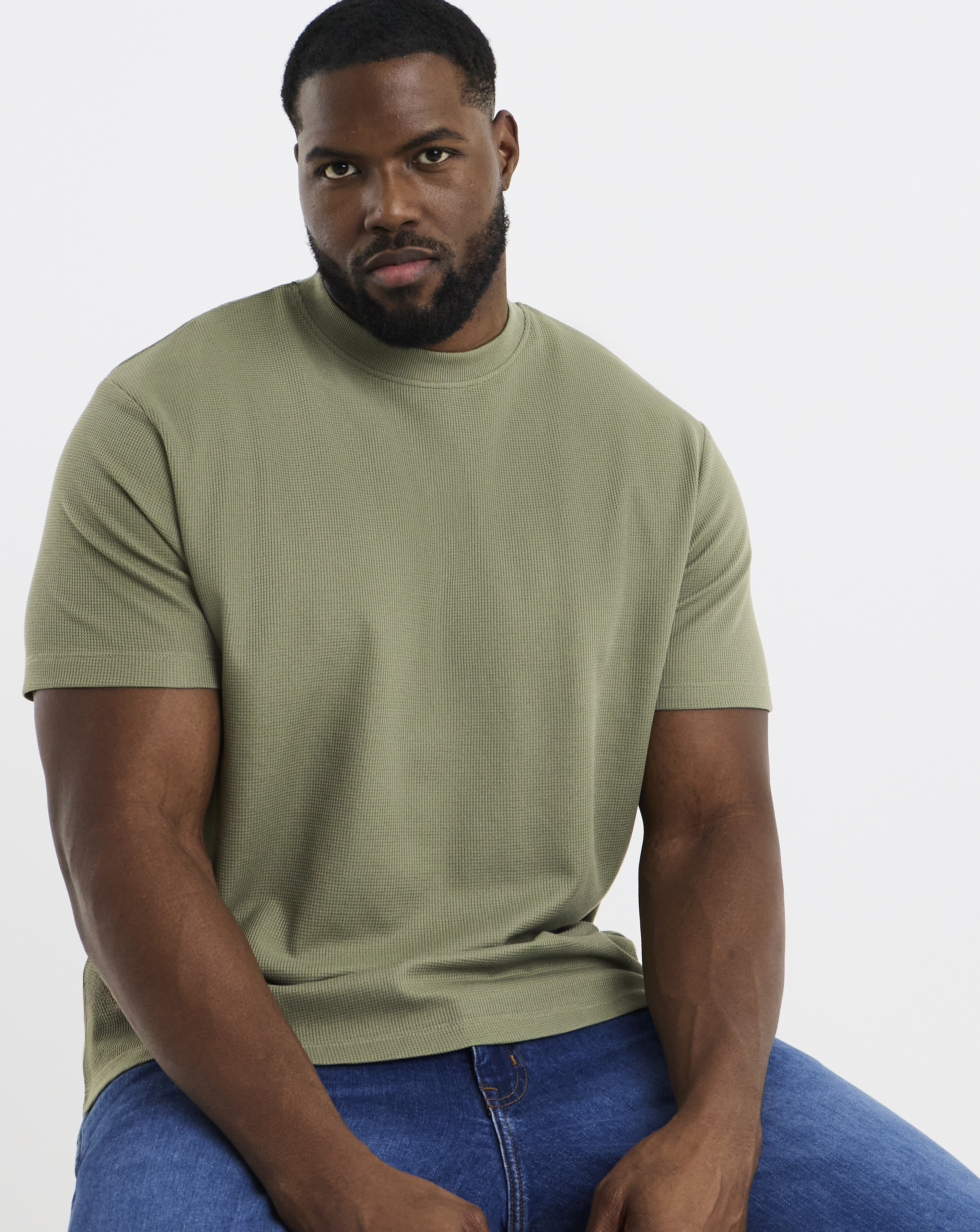 Jack & Jones Green Austin Waffle T-Shirt - 6XL(66)