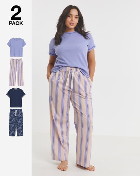 2 Pack Ribbed T-Shirt Set