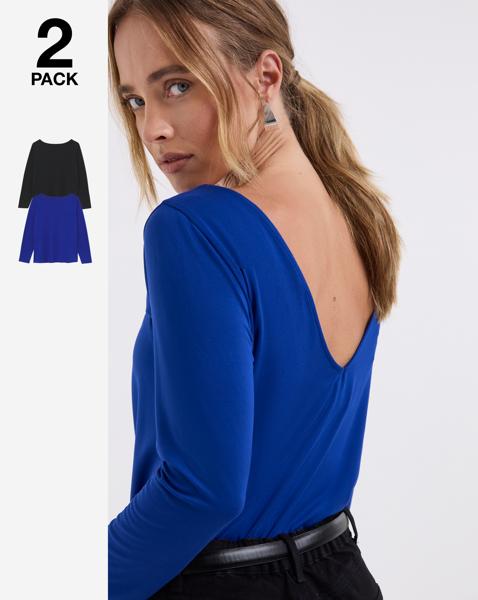 2 Pack V Back Tops