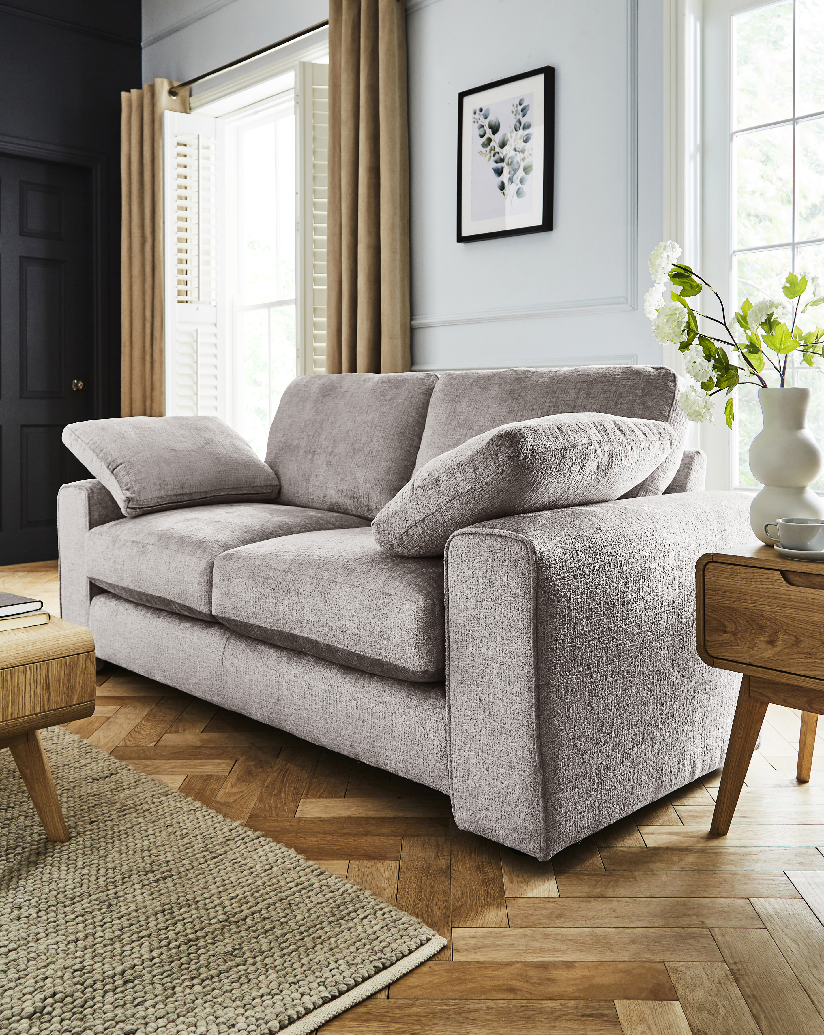 Hunter Chenille 3 Seater Sofa