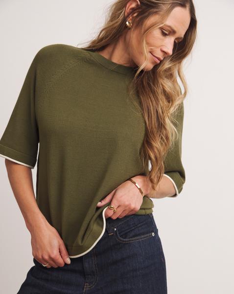 ANTHOLOGY CONTRAST TRIM BOXY JUMPER