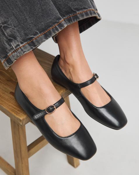 Mary Jane Flat Shoe Wide E Fit