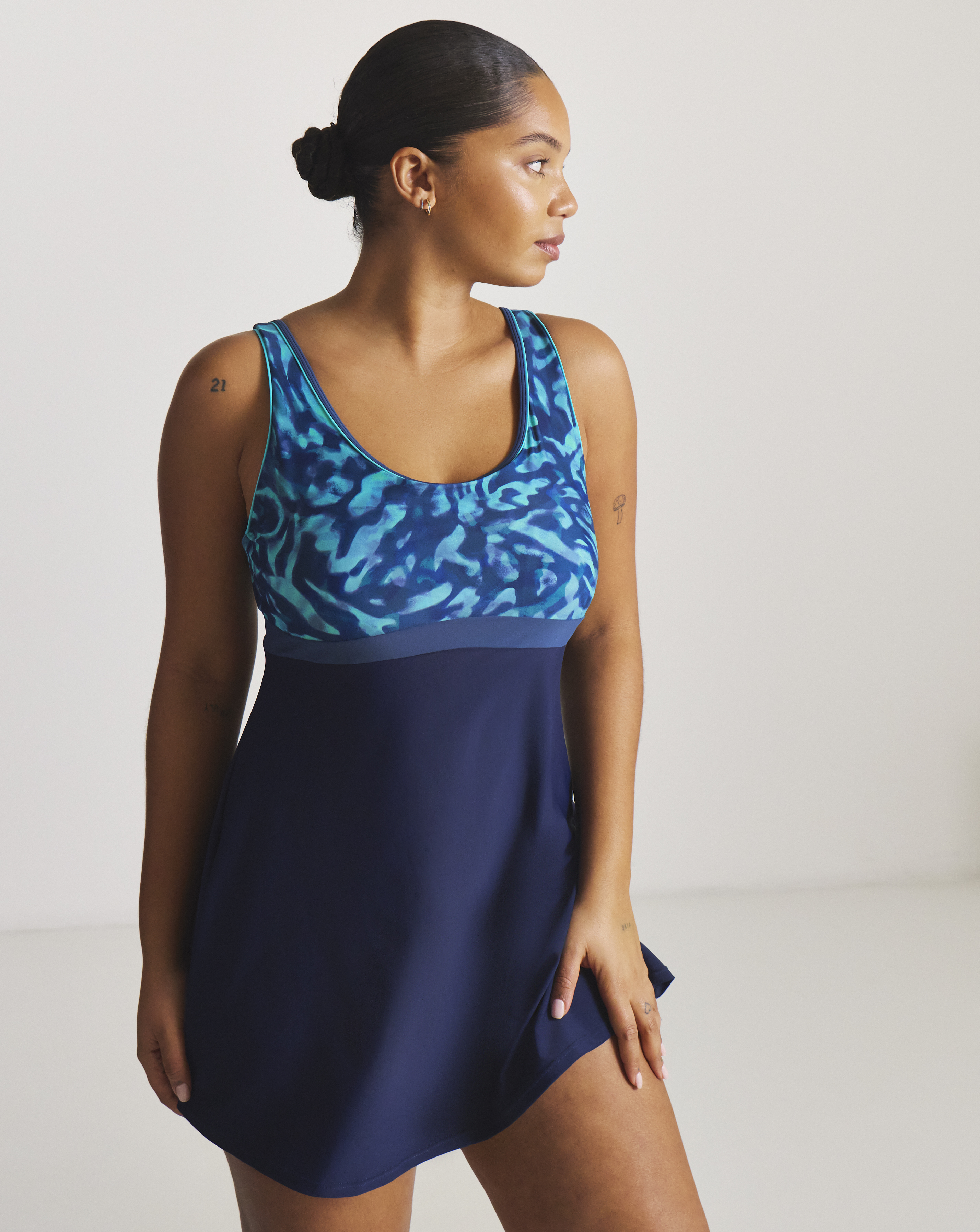 Sports Swimdress With Shorts