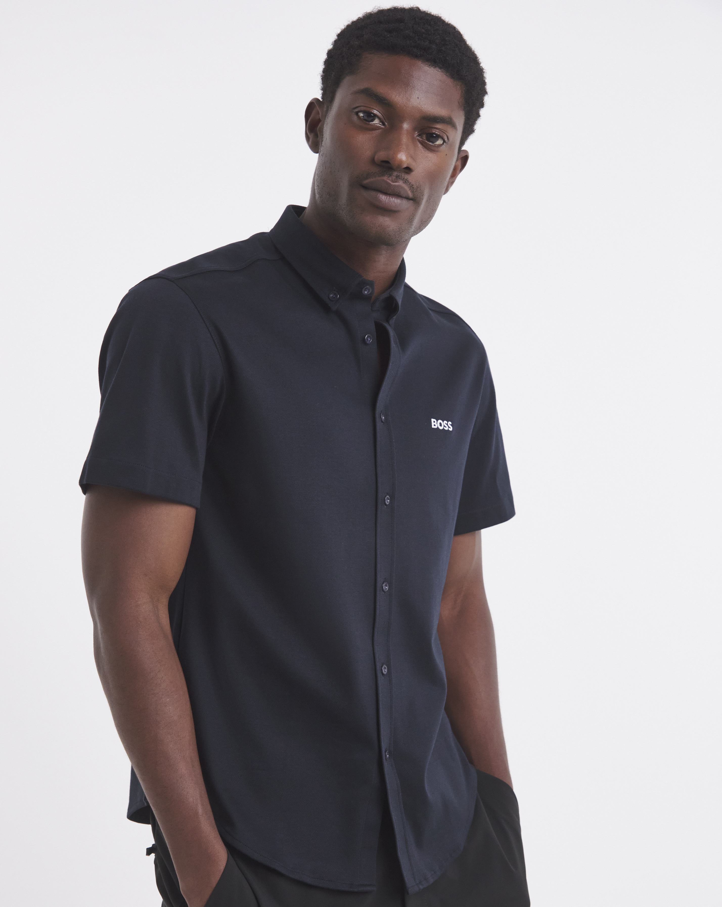BOSS Motion Shirt - Navy