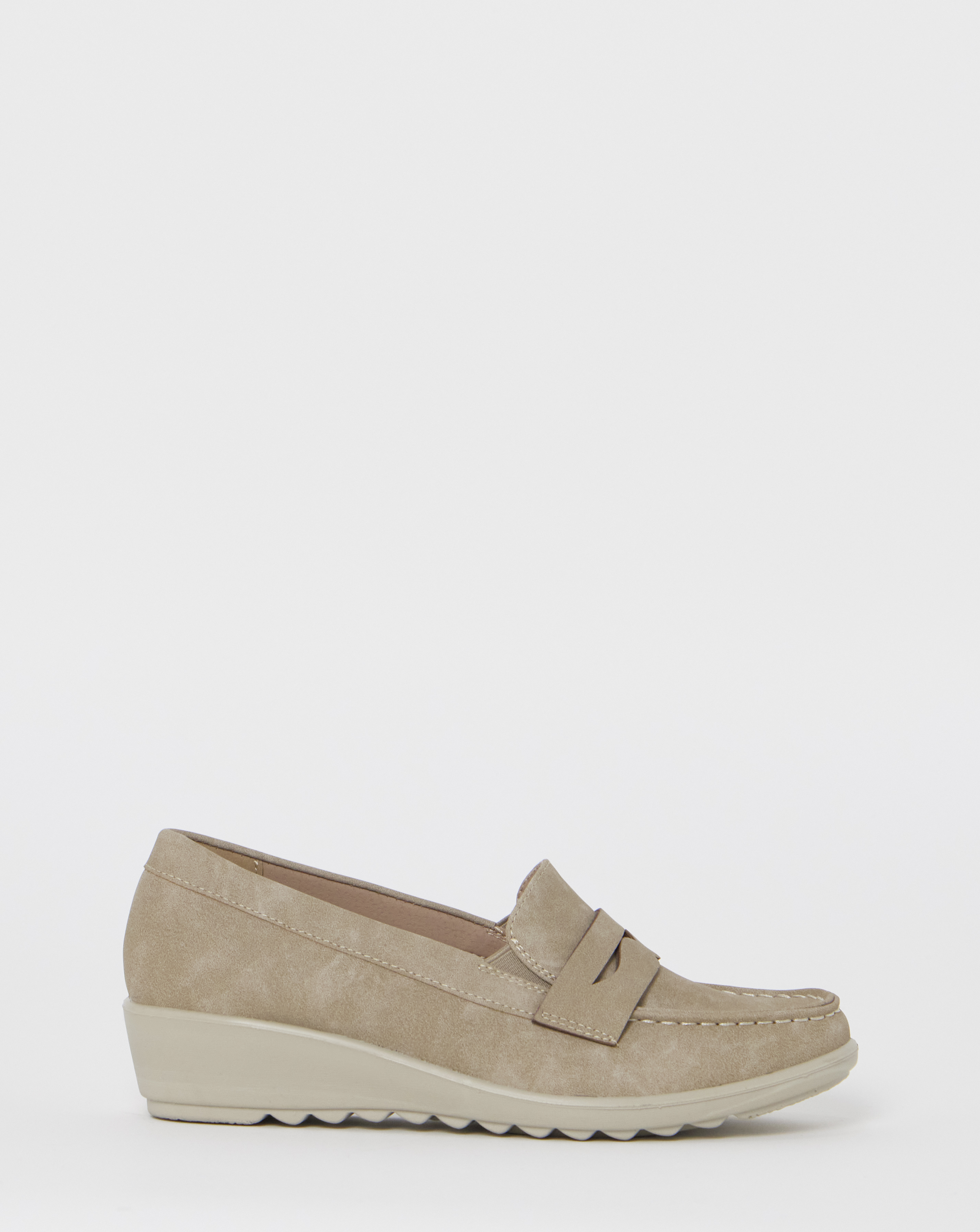 Cushion Walk Wedge Loafers EEE Fit