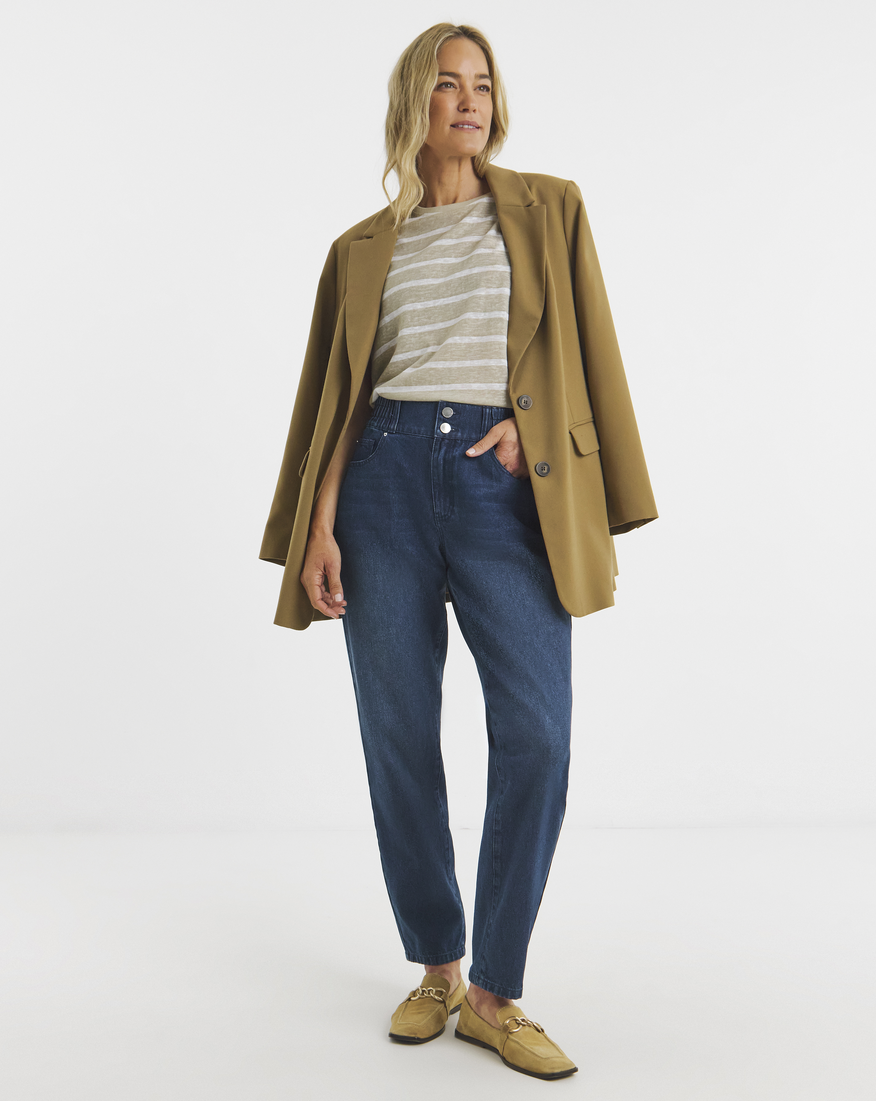 Elasticated Tapered Jean